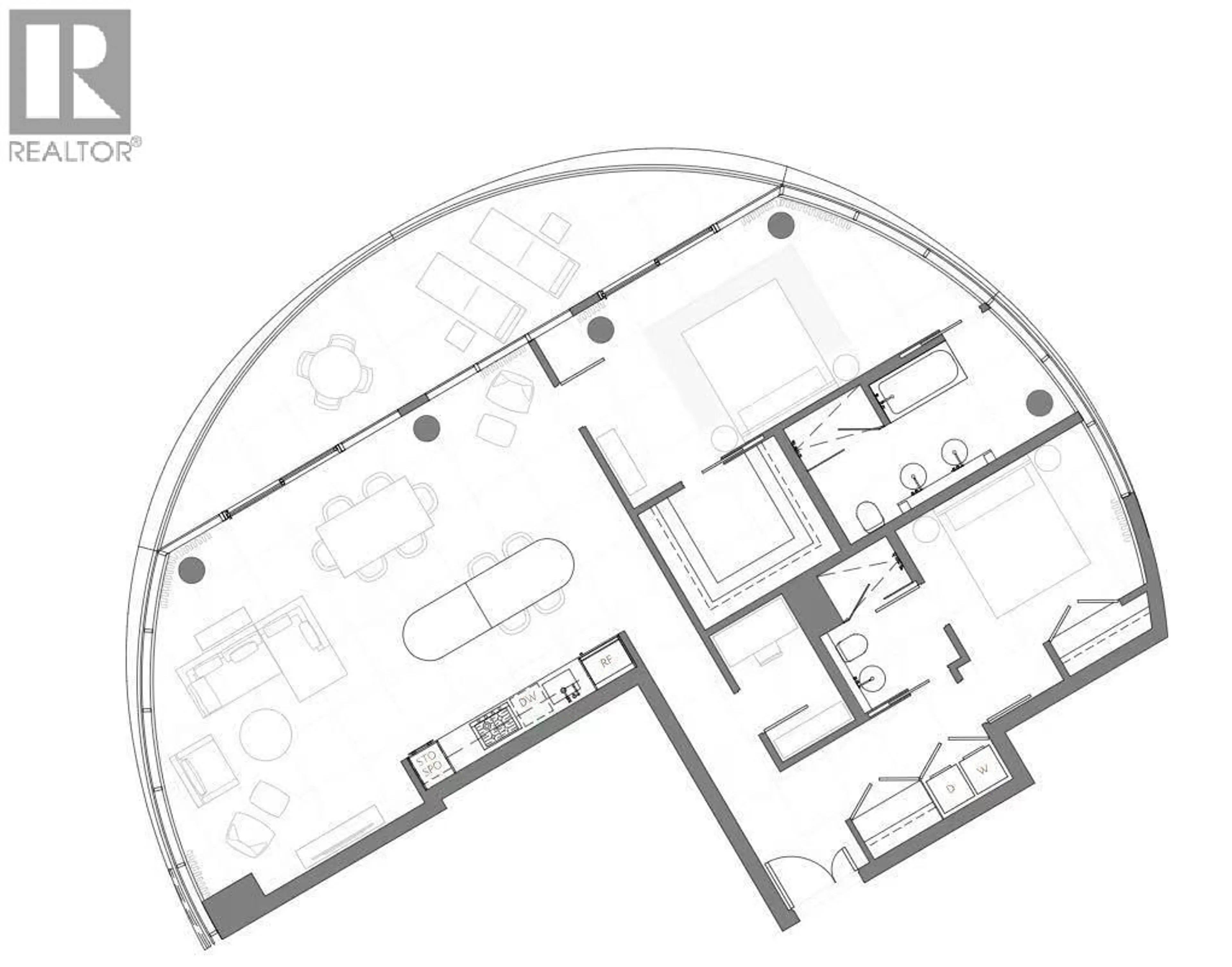 Floor plan for 4503 - 1033 NELSON STREET, Vancouver British Columbia V6E0E5
