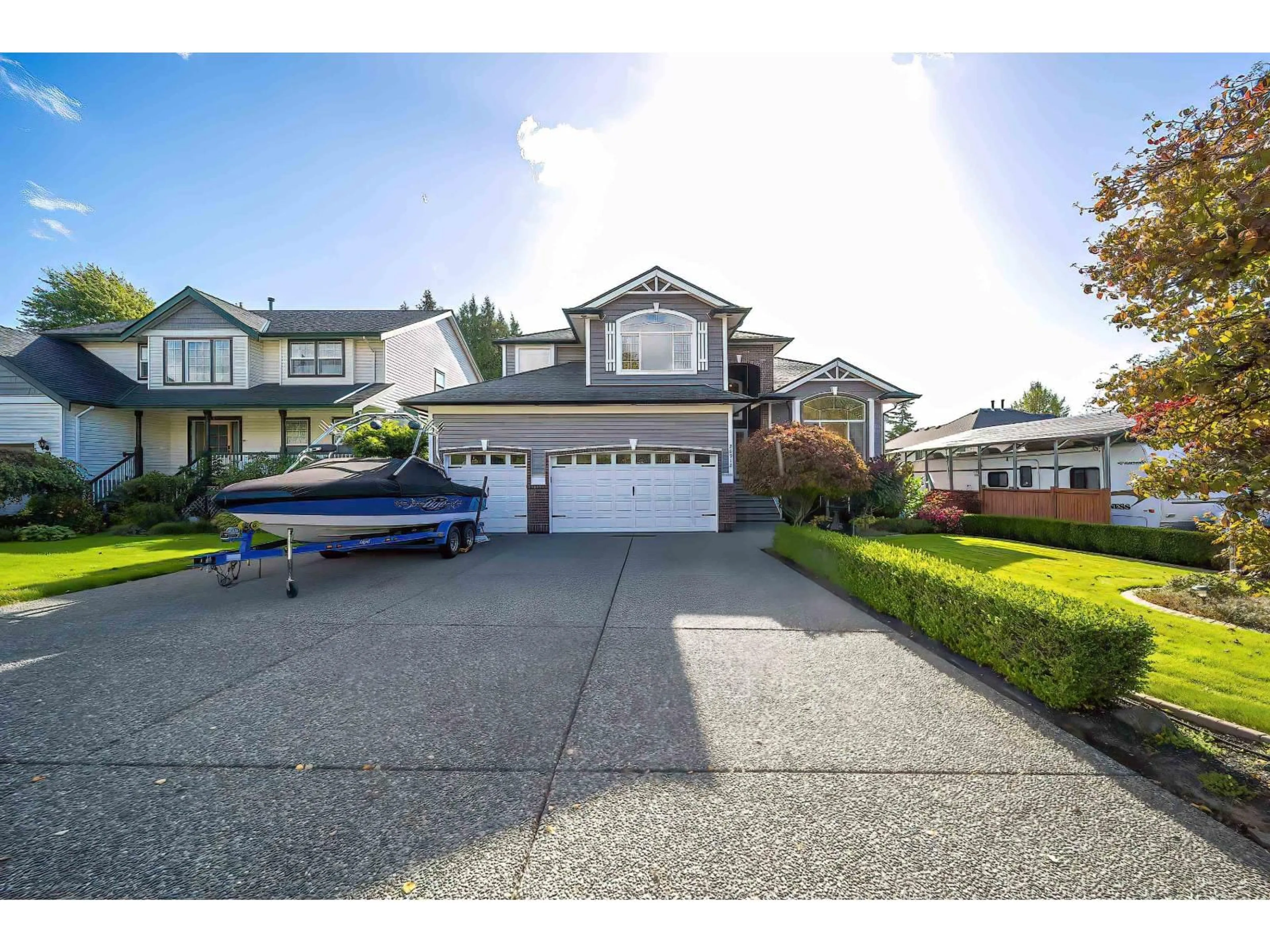 A pic from outside/outdoor area/front of a property/back of a property/a pic from drone, street for 26912 24A AVENUE, Langley British Columbia V4W3W6