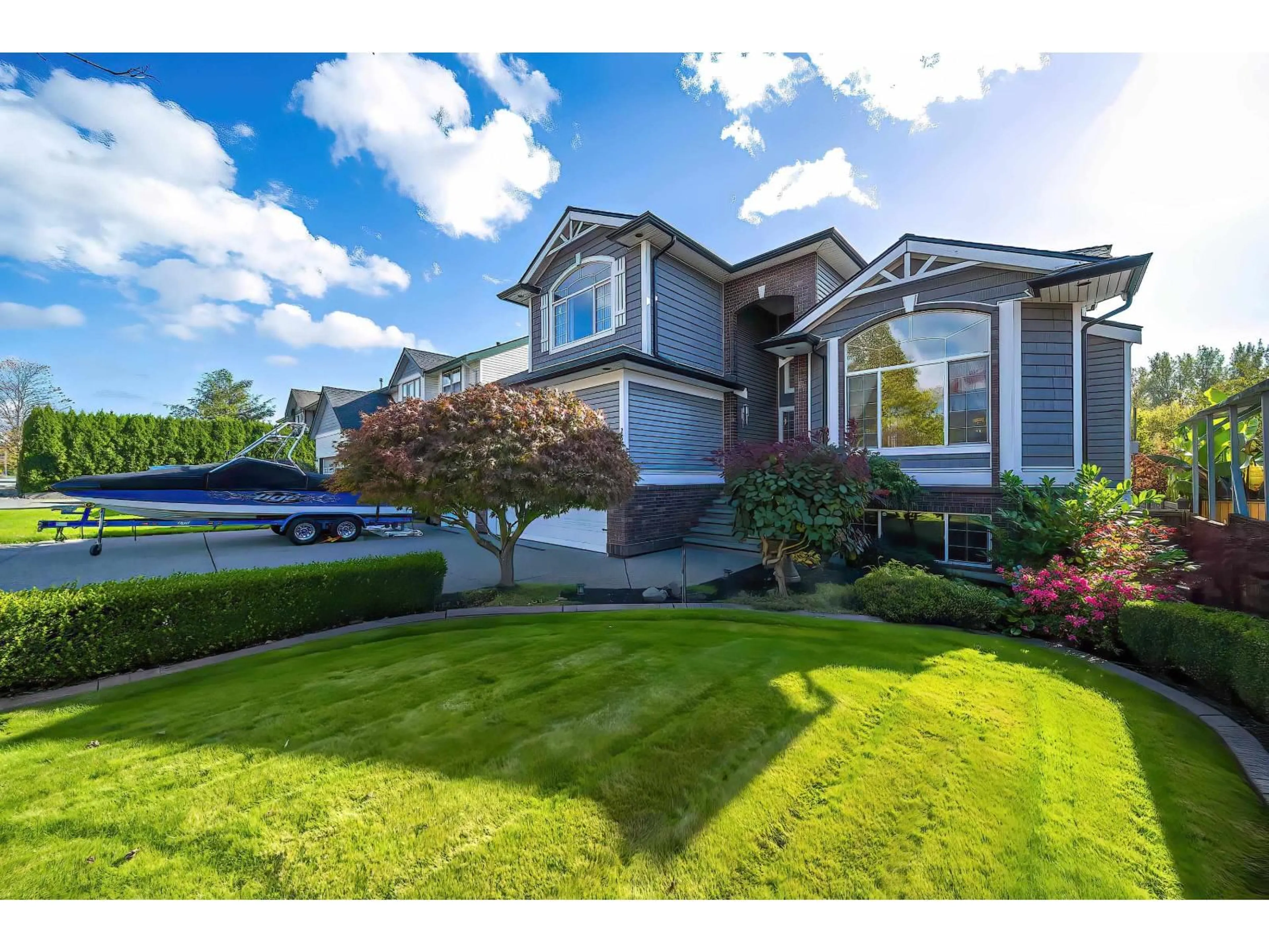 Home with vinyl exterior material, street for 26912 24A AVENUE, Langley British Columbia V4W3W6