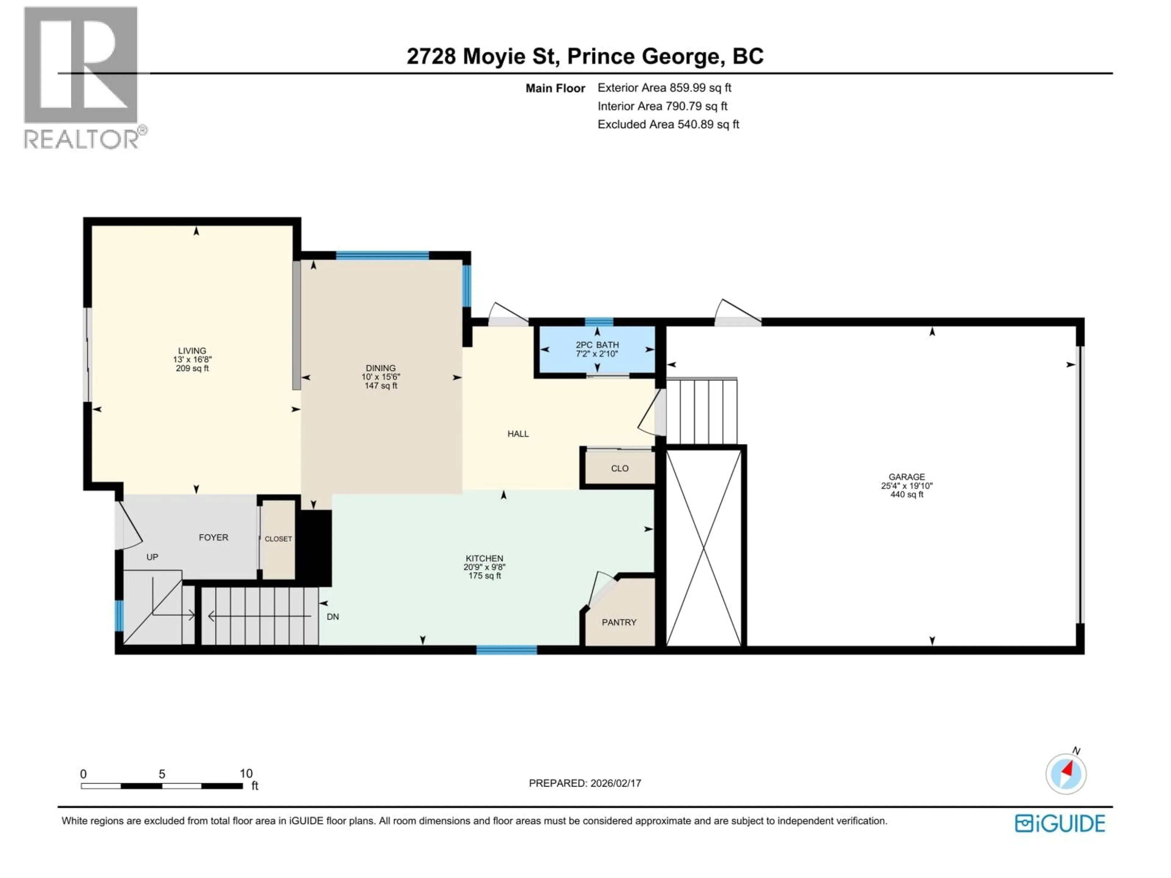 Floor plan for 2730 MOYIE STREET, Prince George British Columbia V2L1V8