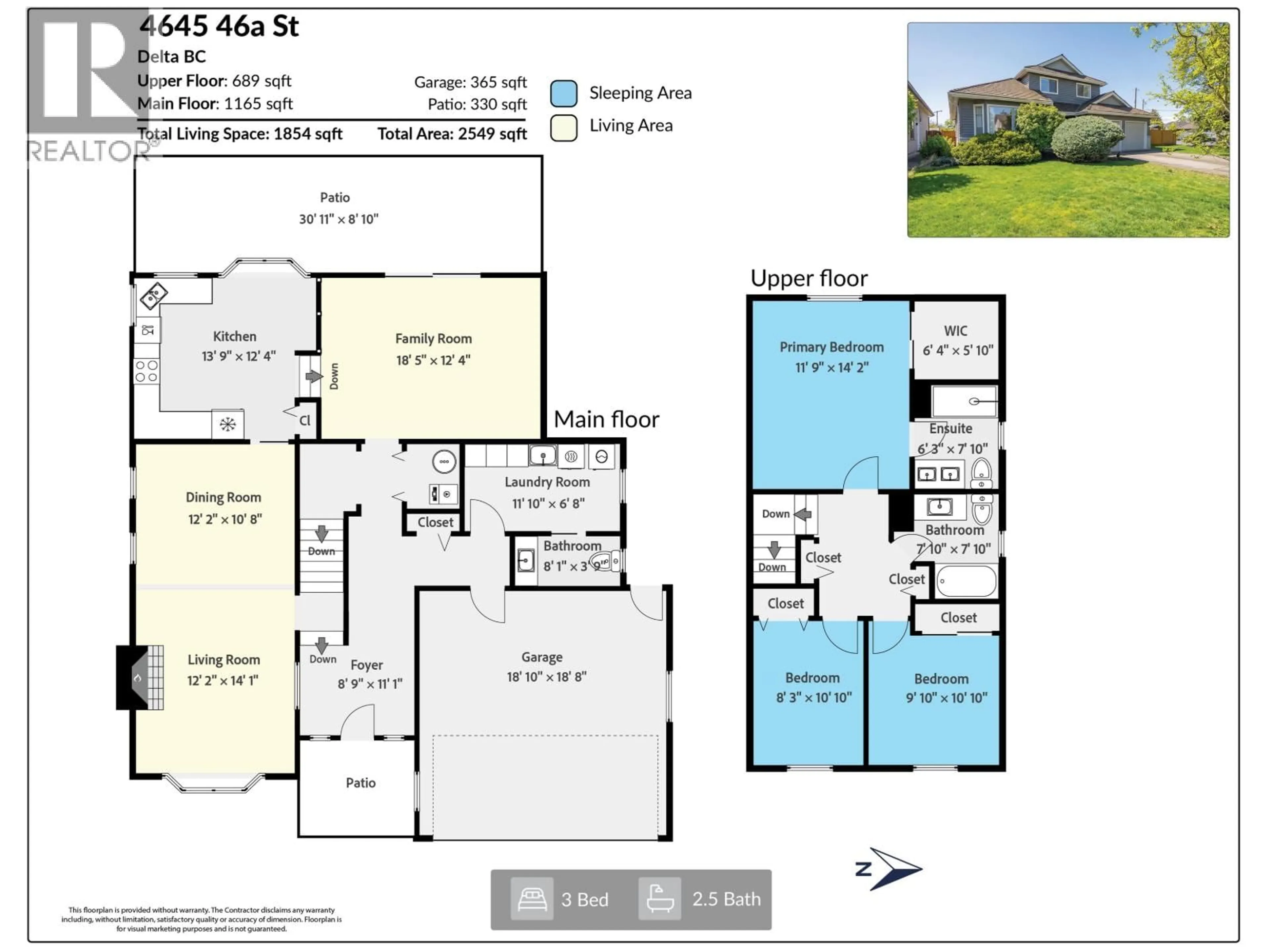 Floor plan for 4645 46A STREET, Delta British Columbia V4K2M7
