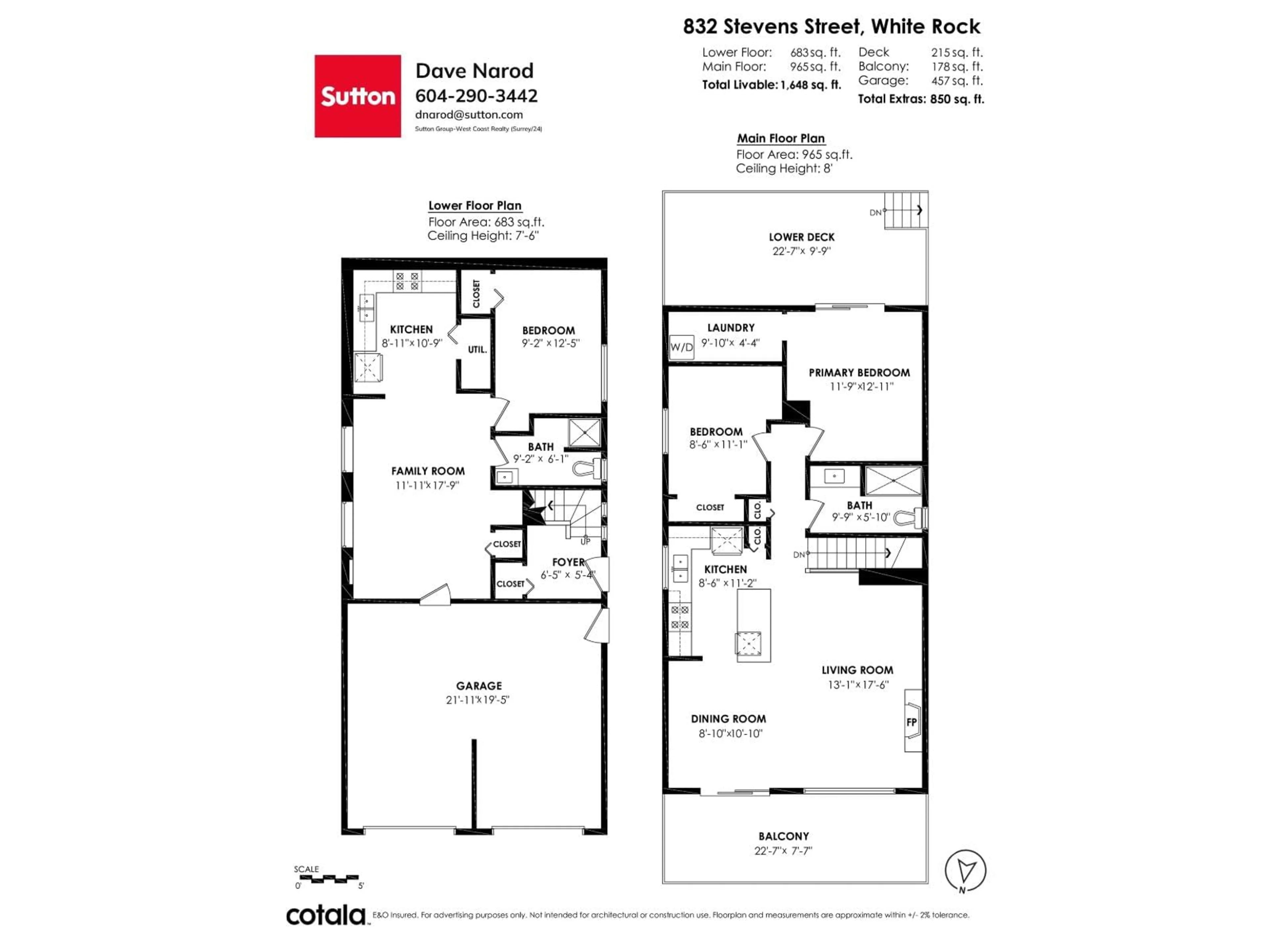 Floor plan for 832 STEVENS STREET, White Rock British Columbia V4A4X2