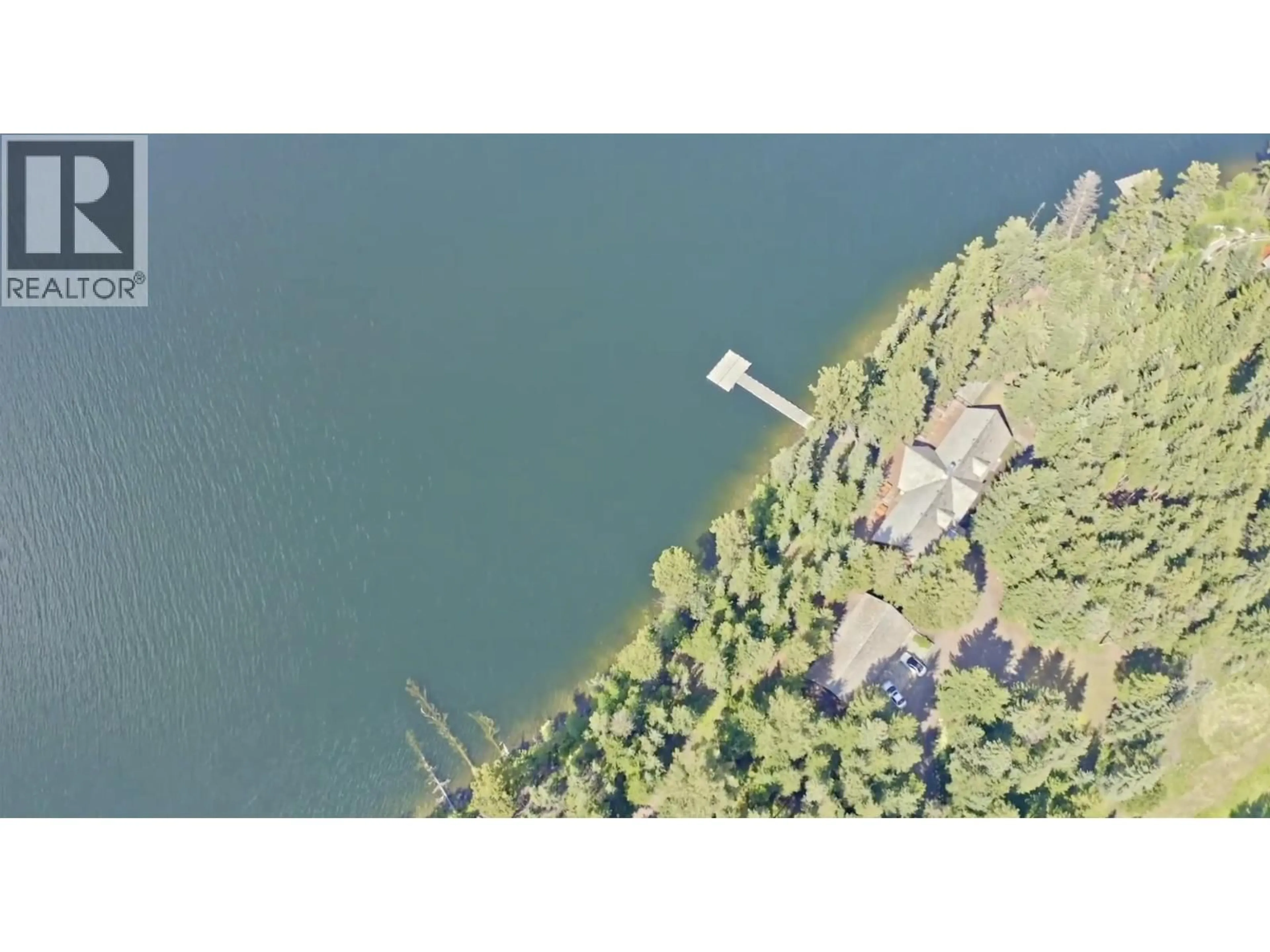 A pic from outside/outdoor area/front of a property/back of a property/a pic from drone, water/lake/river/ocean view for 6643 SVEN ROAD, Horse Lake British Columbia V0K1X3