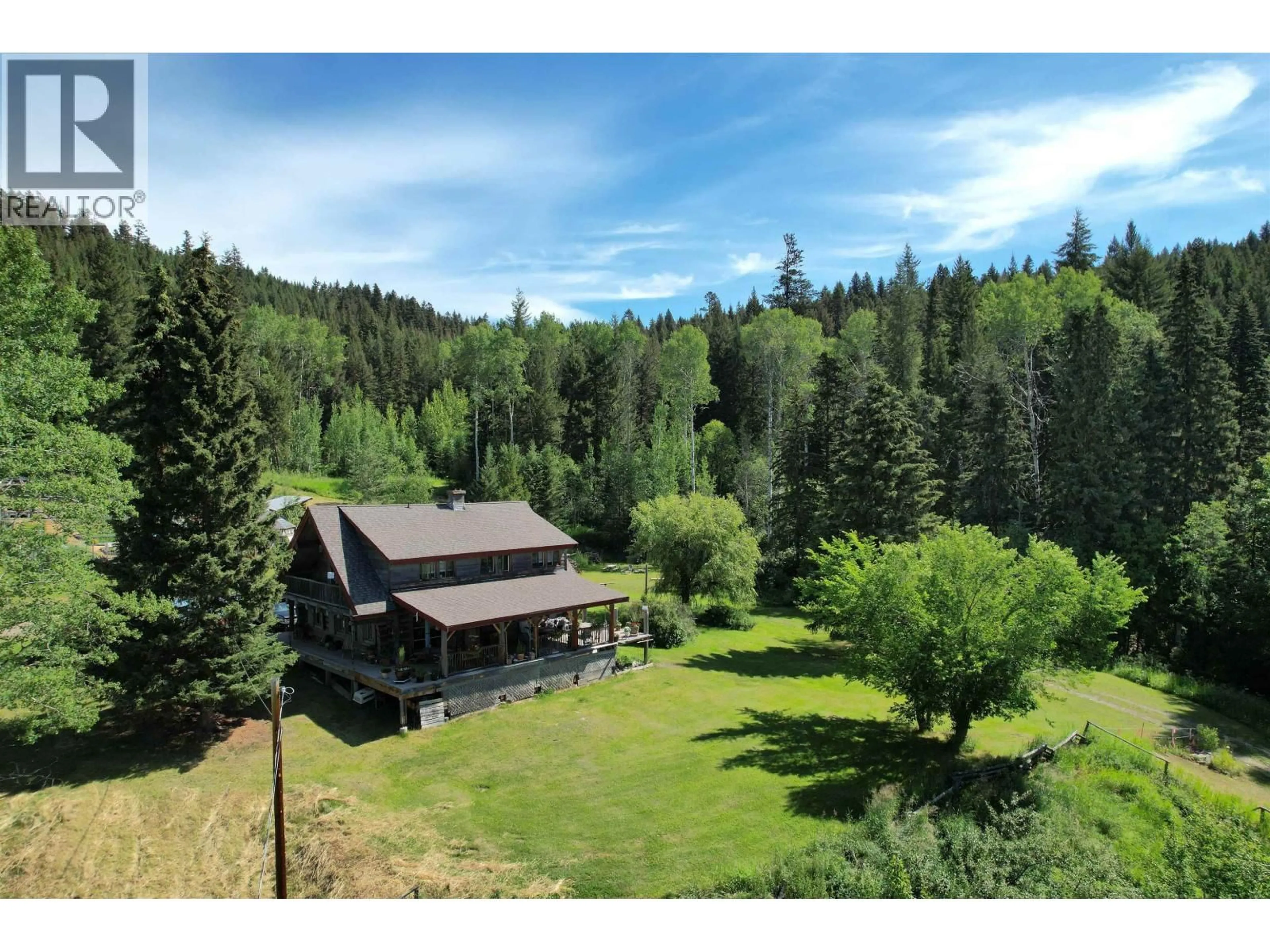 A pic from outside/outdoor area/front of a property/back of a property/a pic from drone, forest/trees view for 6661 BISS ROAD, Forest Grove British Columbia V0K1M0