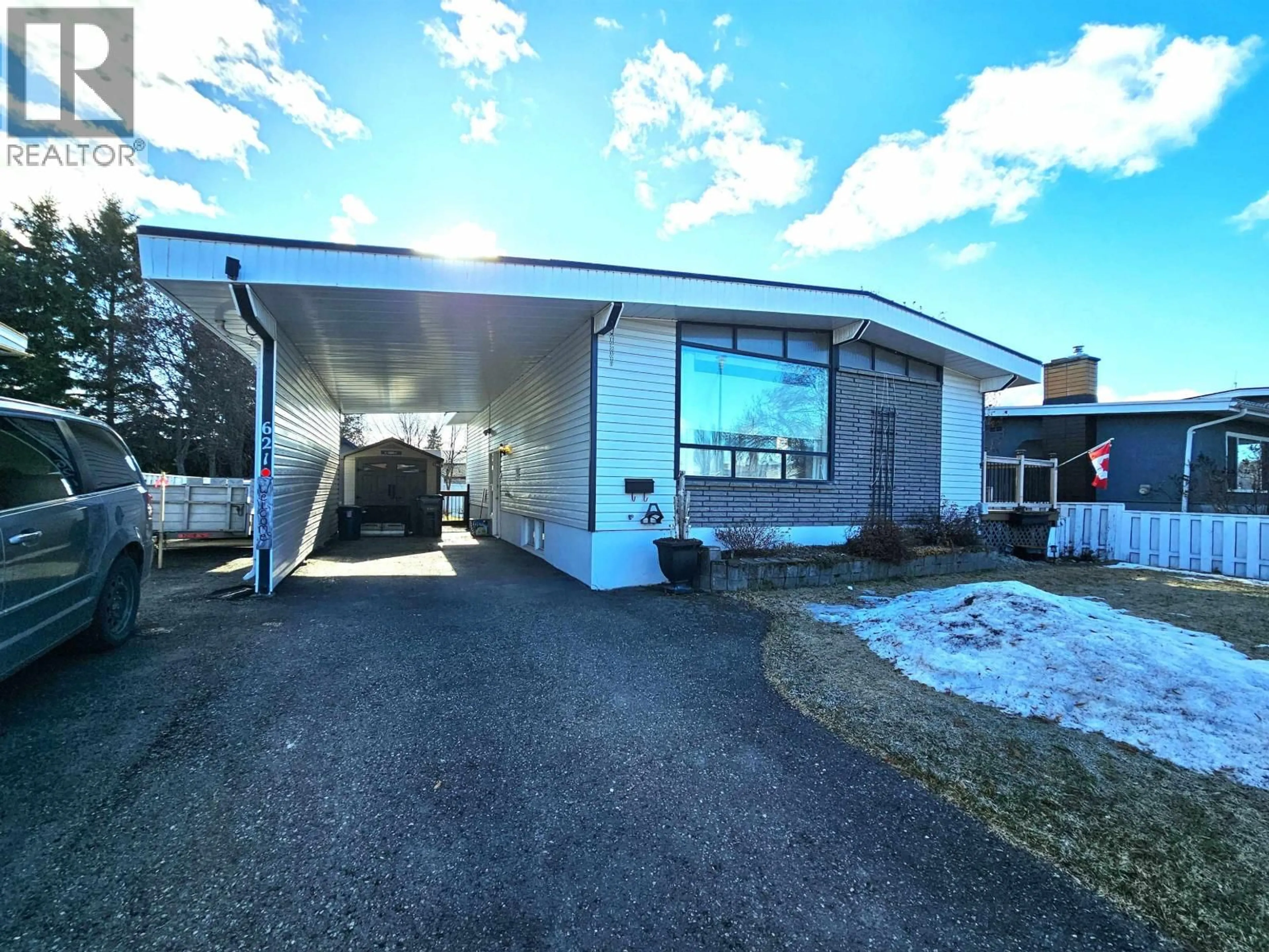 A pic from outside/outdoor area/front of a property/back of a property/a pic from drone, street for 621 ZELKWAS AVENUE, Prince George British Columbia V2M3T7