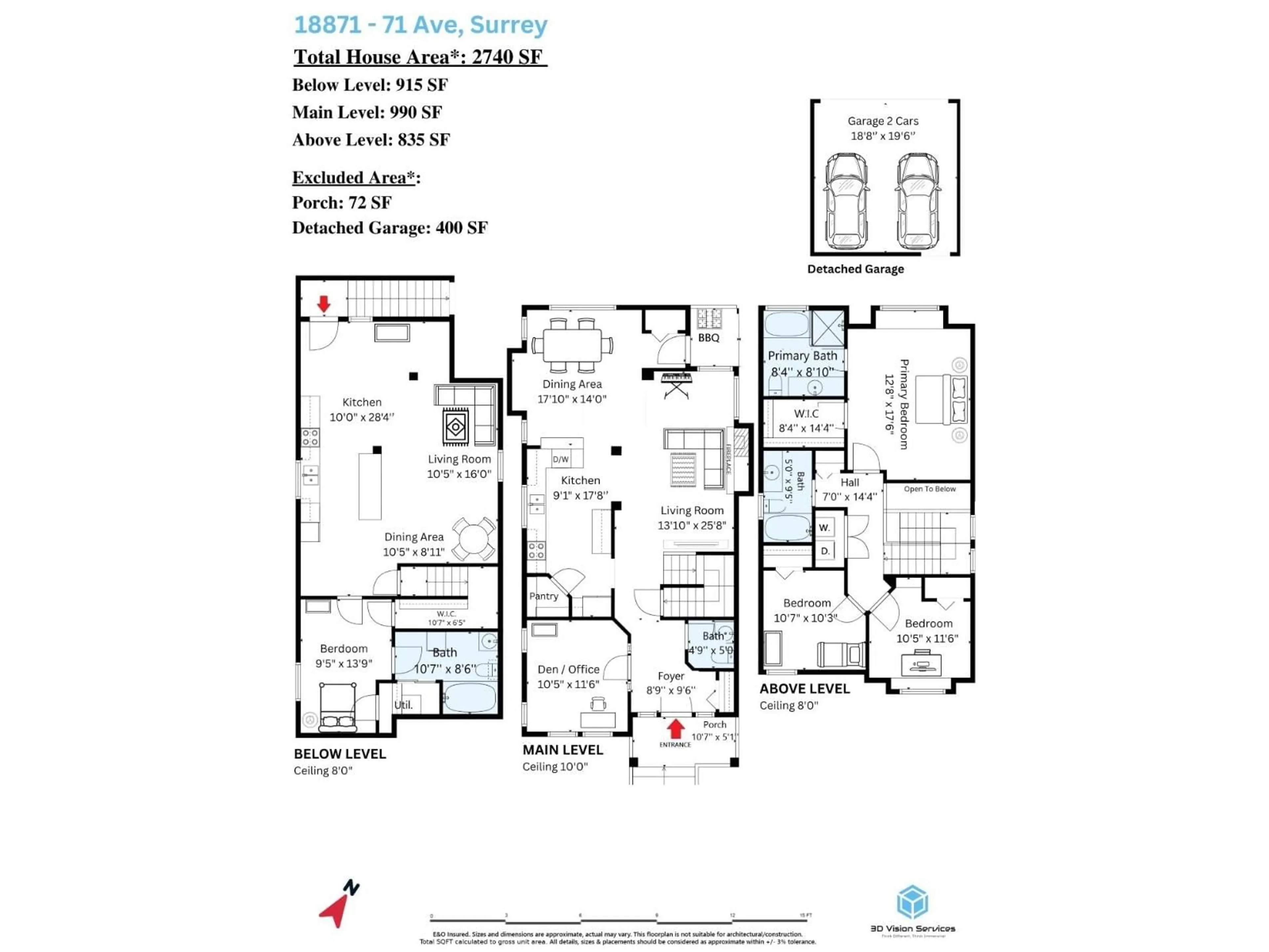 Floor plan for 18871 71 AVENUE, Surrey British Columbia V4N5M7