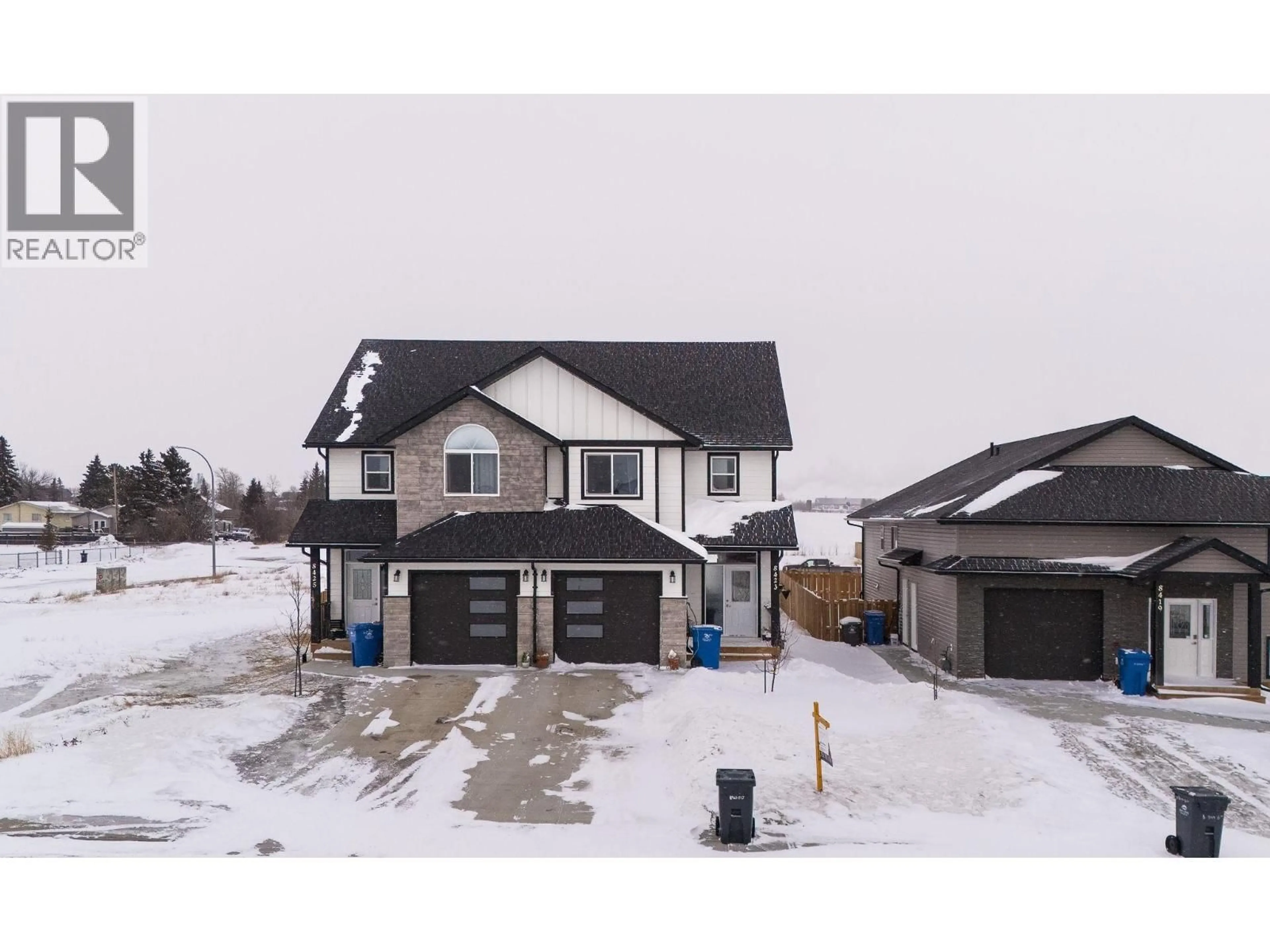 A pic from outside/outdoor area/front of a property/back of a property/a pic from drone, street for 8423 81 STREET, Fort St. John British Columbia V1J0P4