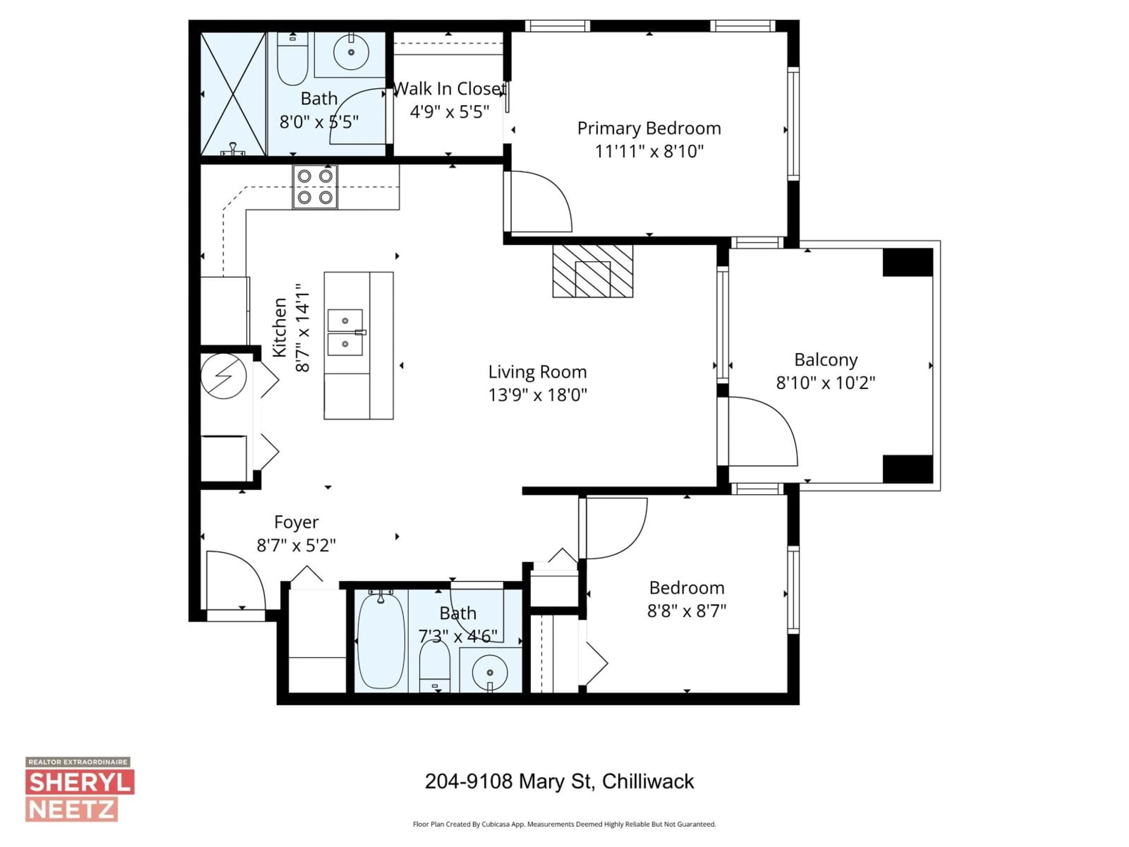 Floor plan for 204 - 9108 MARY STREET, Chilliwack British Columbia V2P4J1