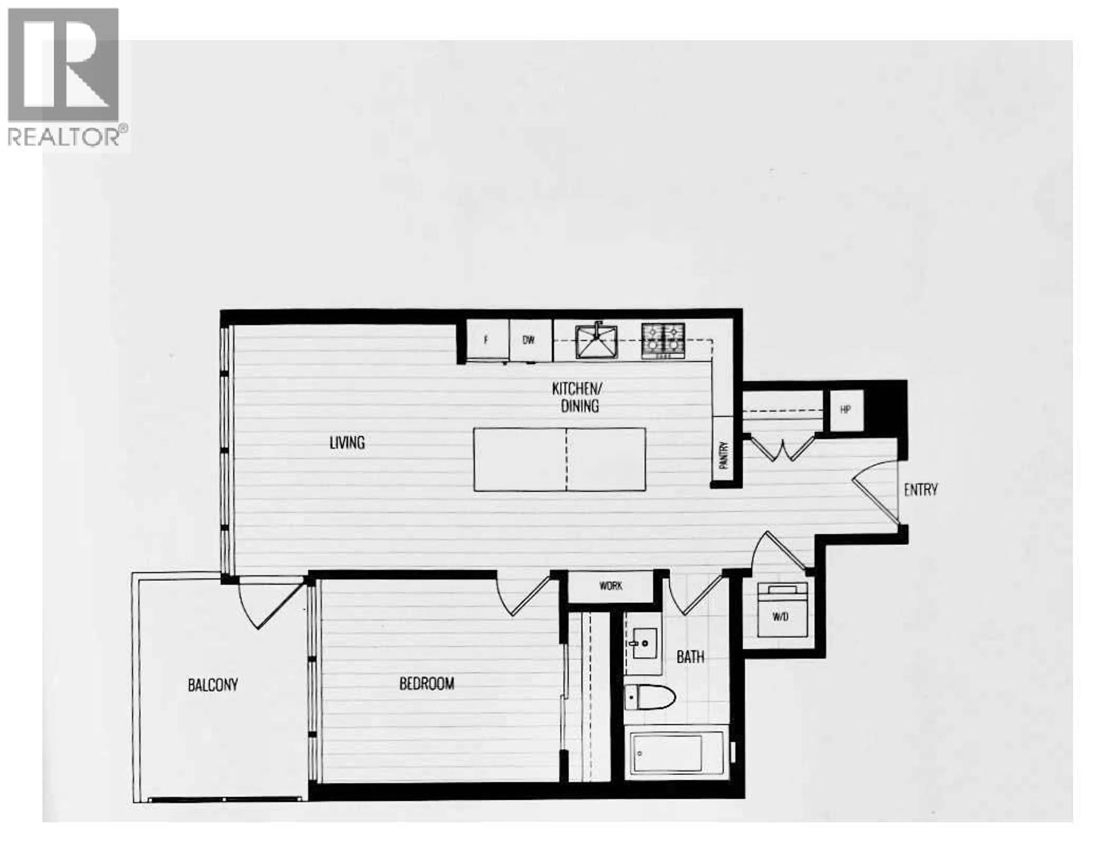 Floor plan for 707 - 4711 HAZEL STREET, Burnaby British Columbia V5H0J9