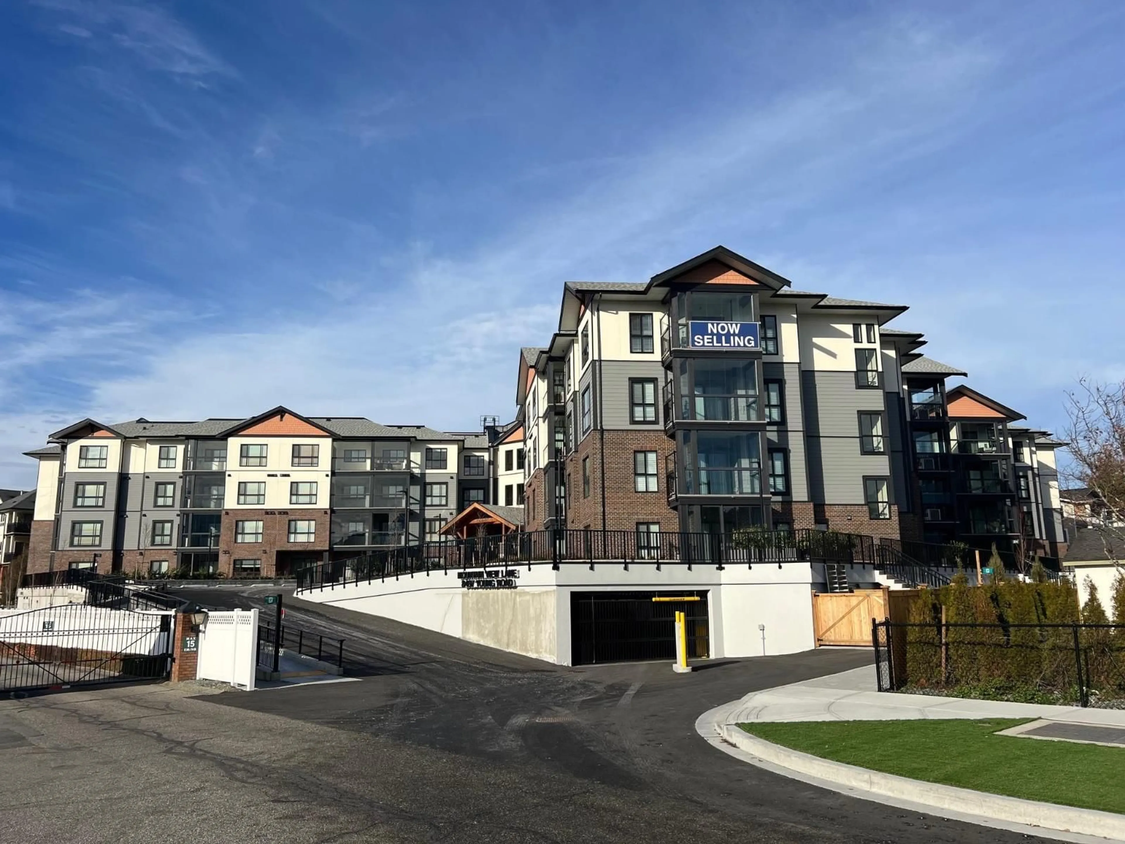 A pic from outside/outdoor area/front of a property/back of a property/a pic from drone, mountain view for 407 - 8497 YOUNG ROAD, Chilliwack British Columbia V2P4P2