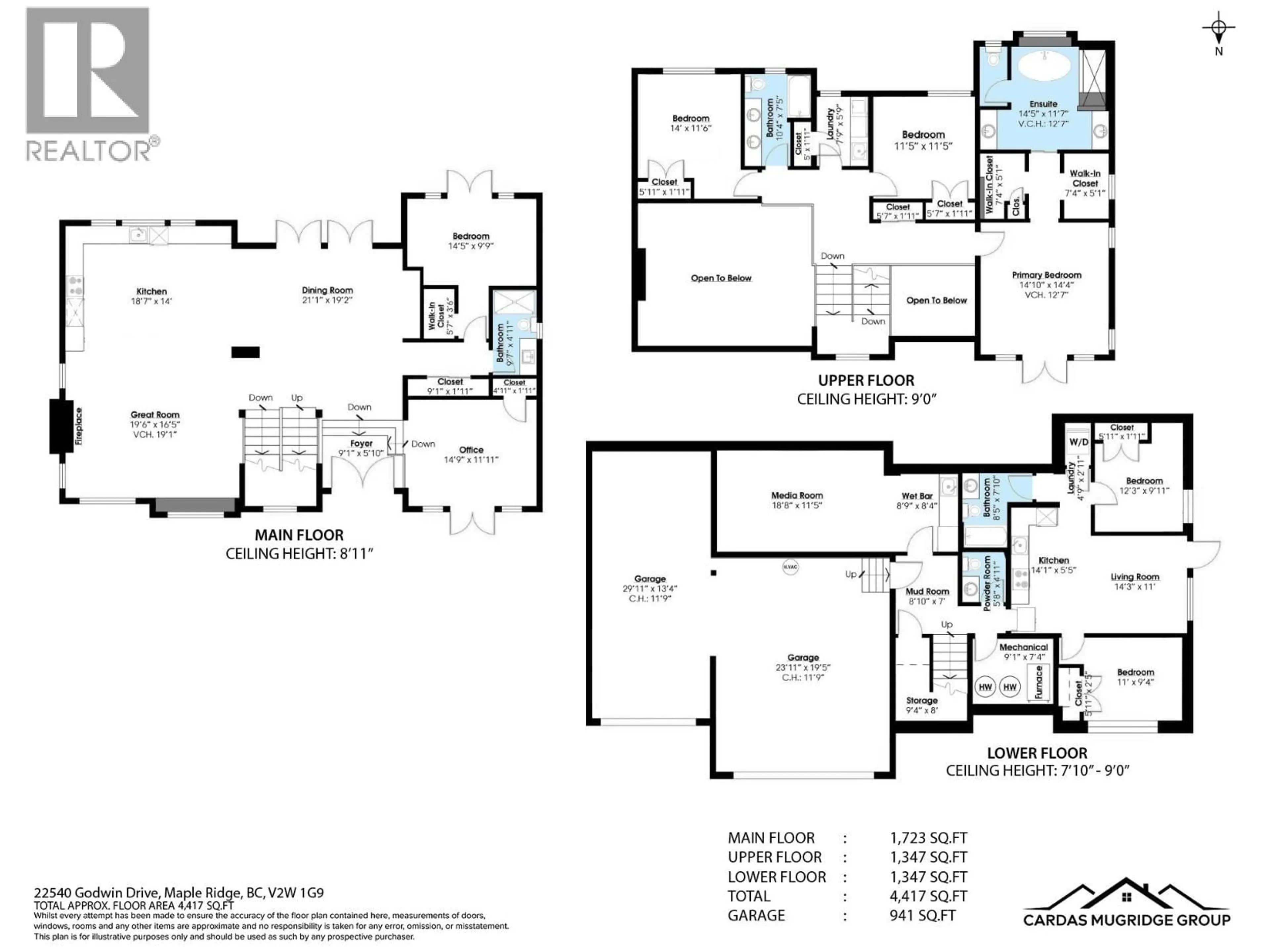 Floor plan for 25540 GODWIN DRIVE, Maple Ridge British Columbia V2W1G9