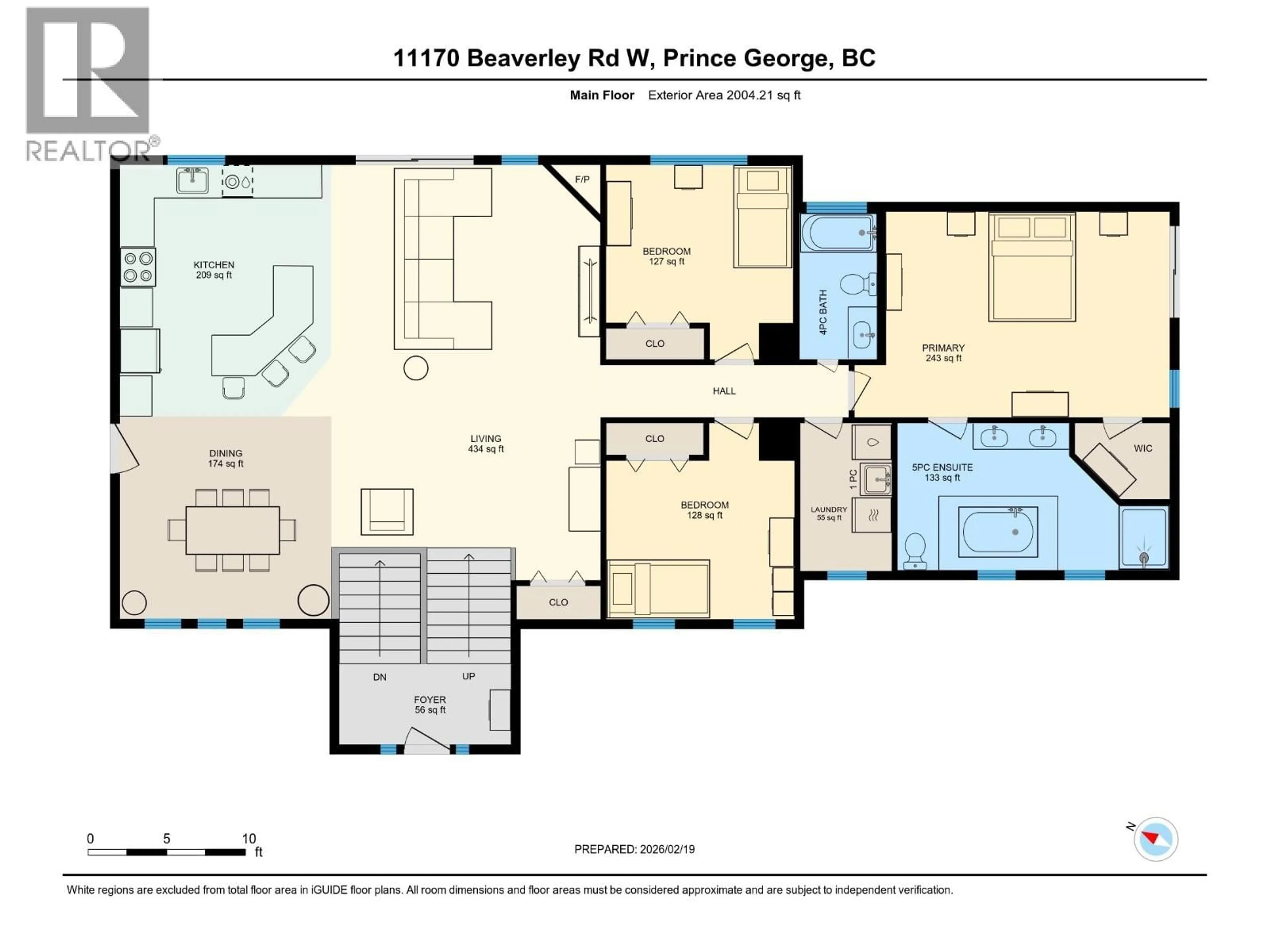 Floor plan for 11170 BEAVERLEY ROAD, Prince George British Columbia V2N5A7