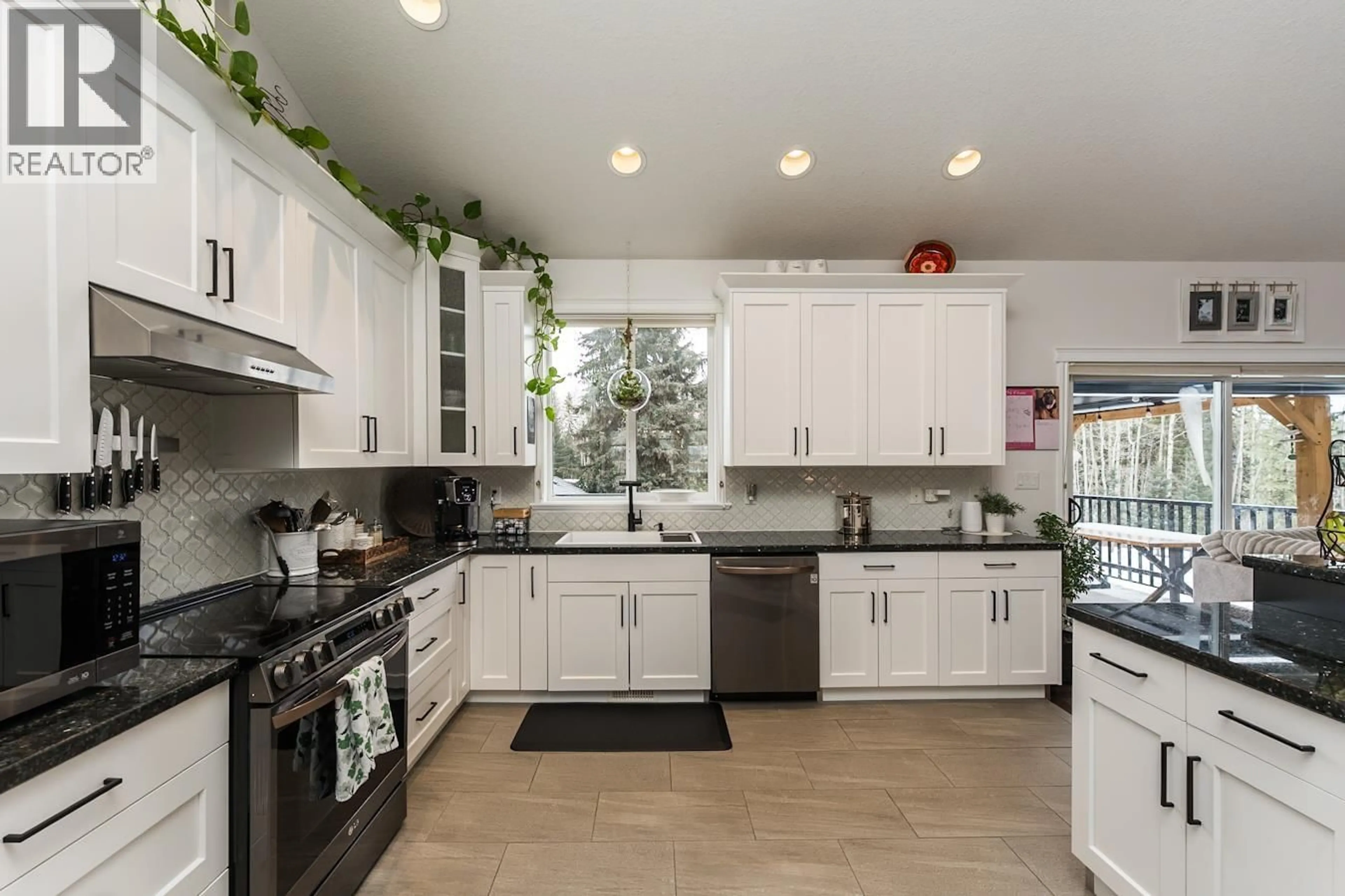 Contemporary kitchen, ceramic/tile floor for 11170 BEAVERLEY ROAD, Prince George British Columbia V2N5A7