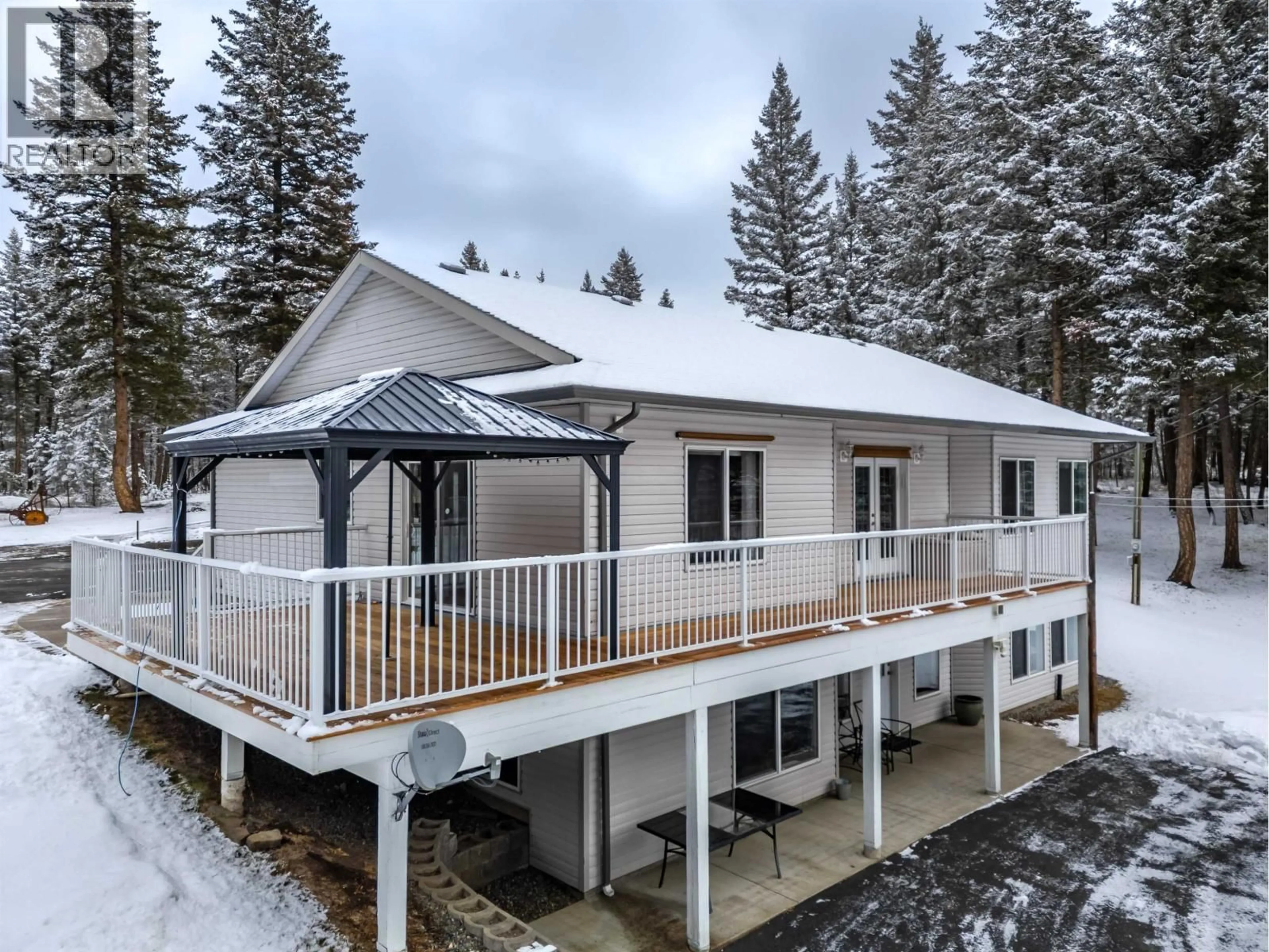 A pic from outside/outdoor area/front of a property/back of a property/a pic from drone, mountain view for 3629 CARIBOO 97 HIGHWAY, Lac La Hache British Columbia V0K1T1