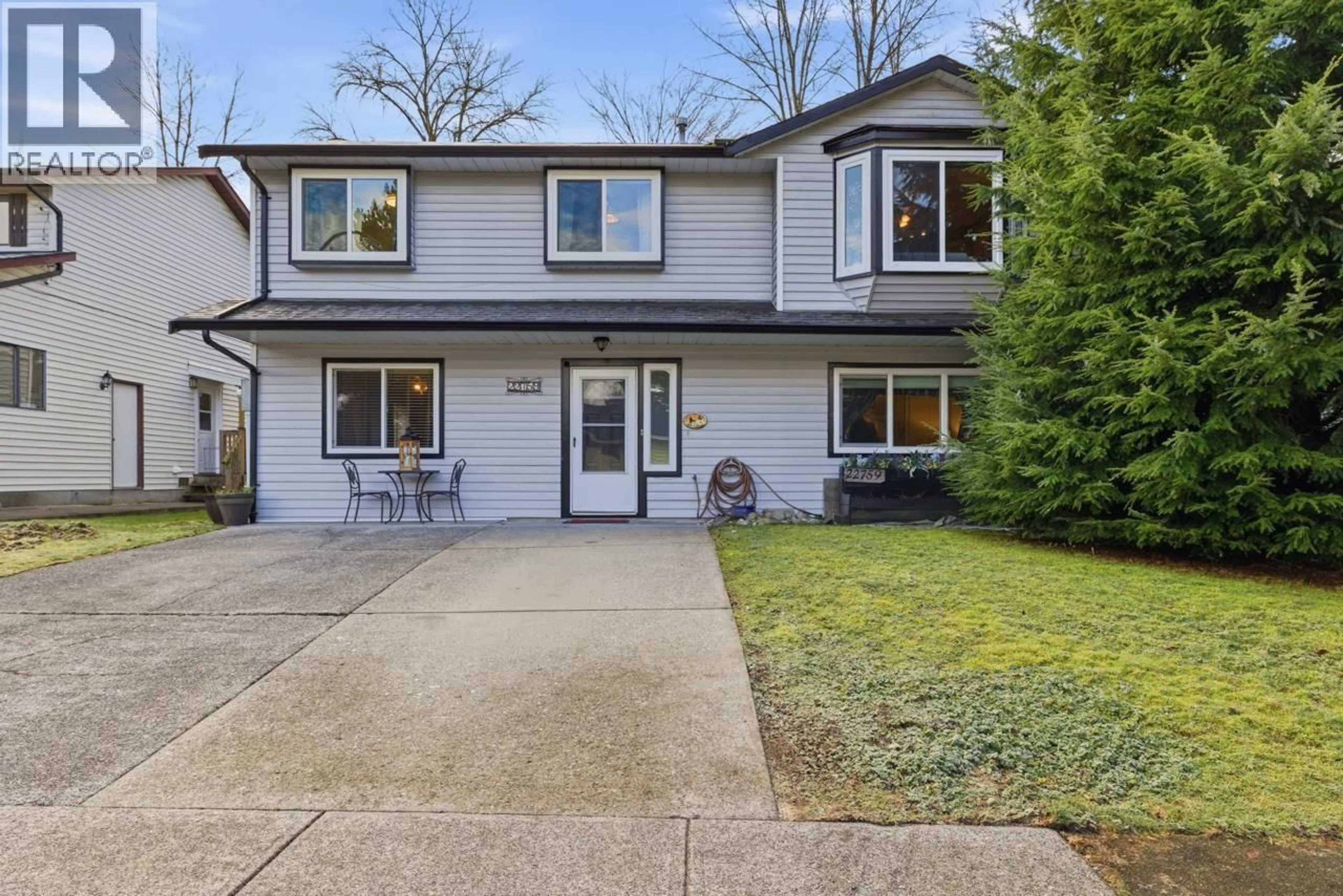 Home with vinyl exterior material, street for 22759 BALABANIAN CIRCLE, Maple Ridge British Columbia V2X8Z5