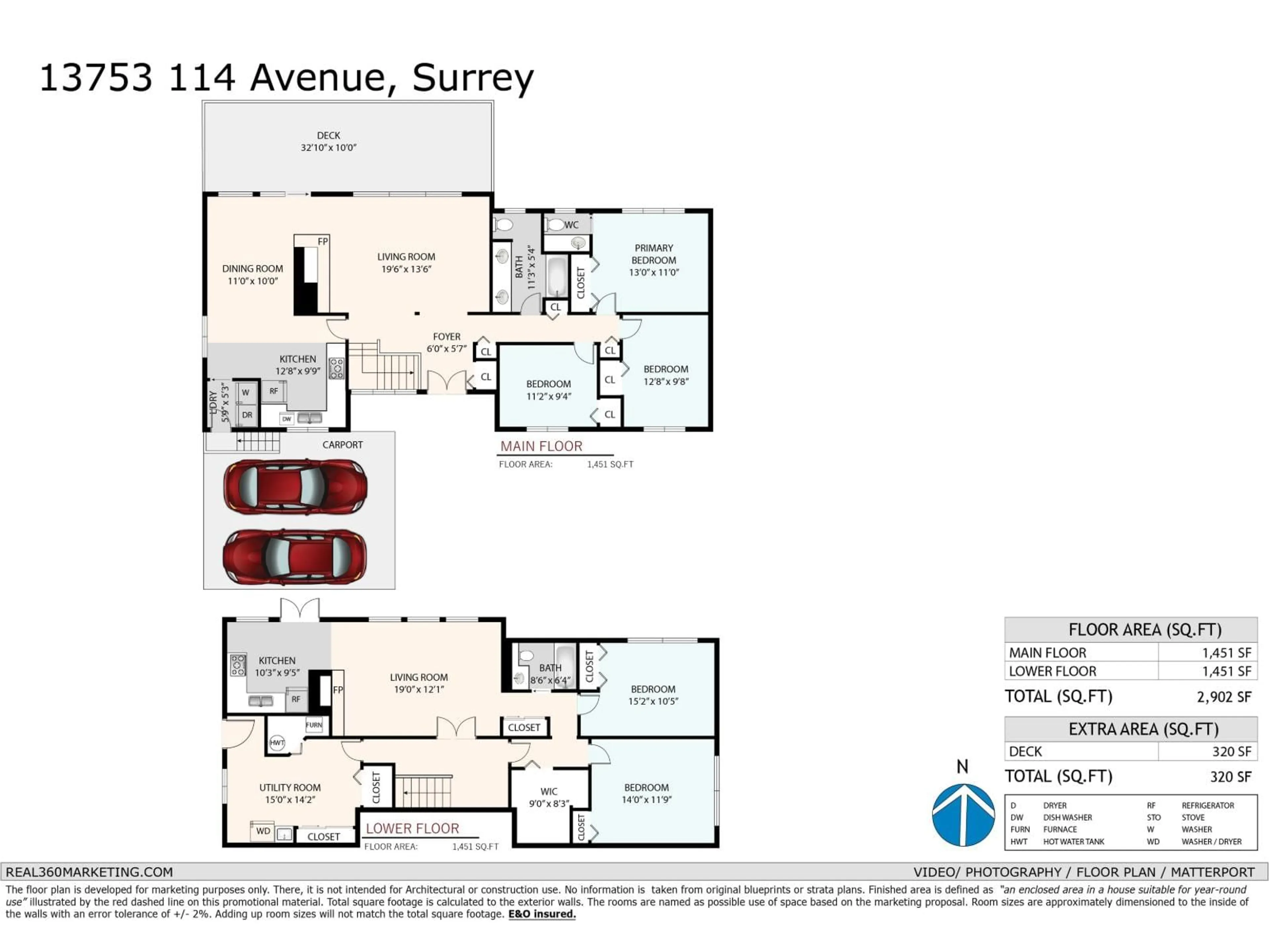 Floor plan for 13753 114 AVENUE, Surrey British Columbia V3R2L6
