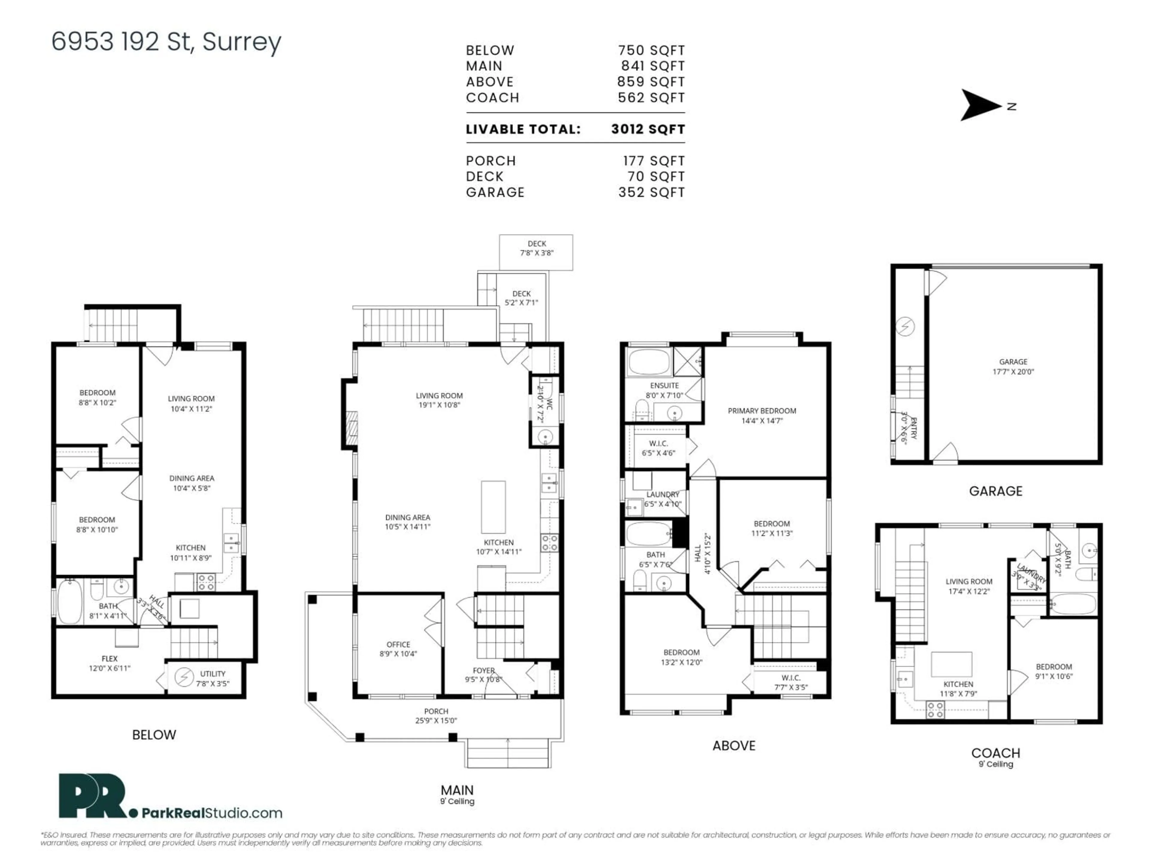 Floor plan for 6953 192 STREET, Surrey British Columbia V4N5W6