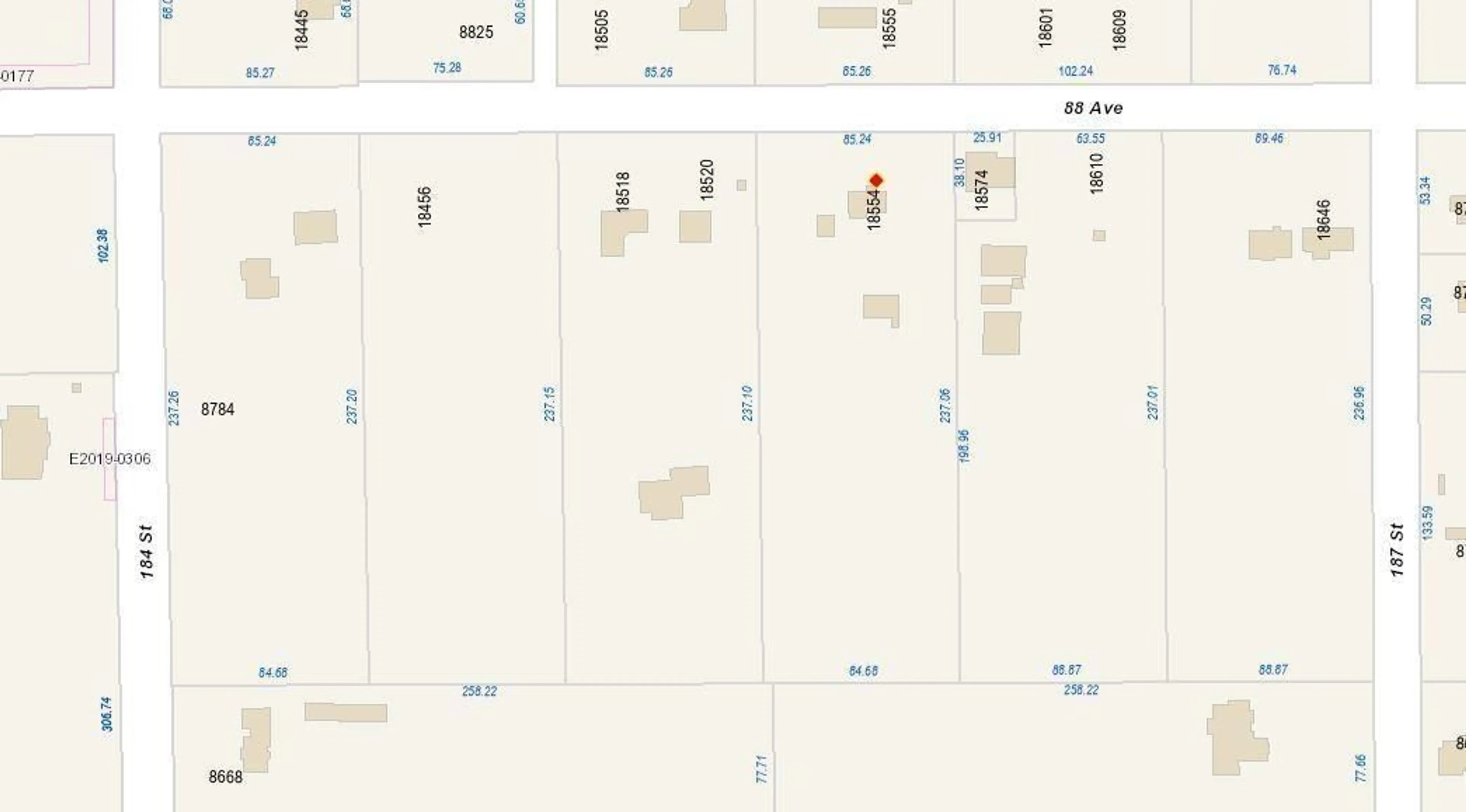 Picture of a map for 18554 88 AVENUE, Surrey British Columbia V4N5T1