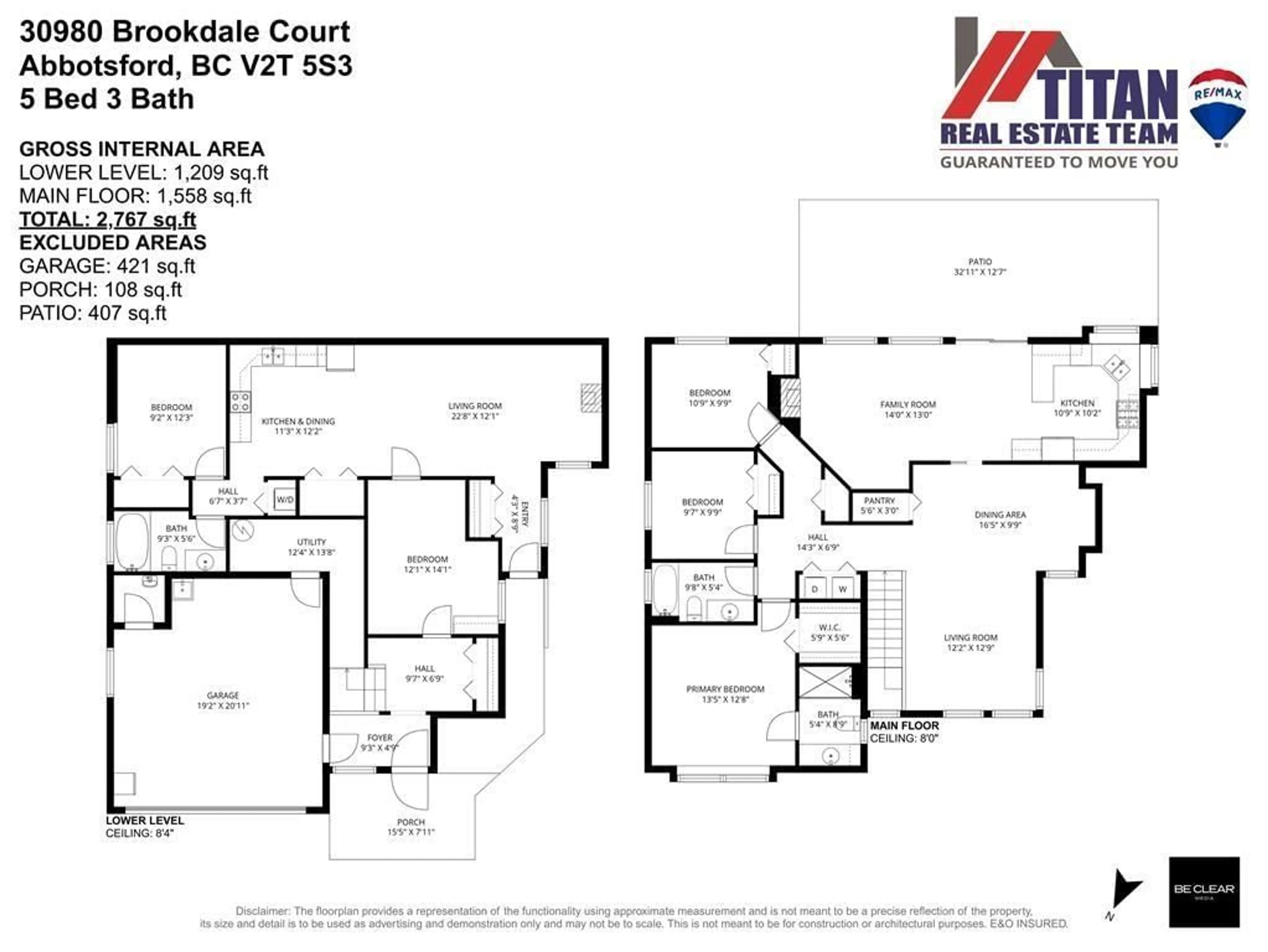 Floor plan for 30980 BROOKDALE COURT, Abbotsford British Columbia V2T5S3