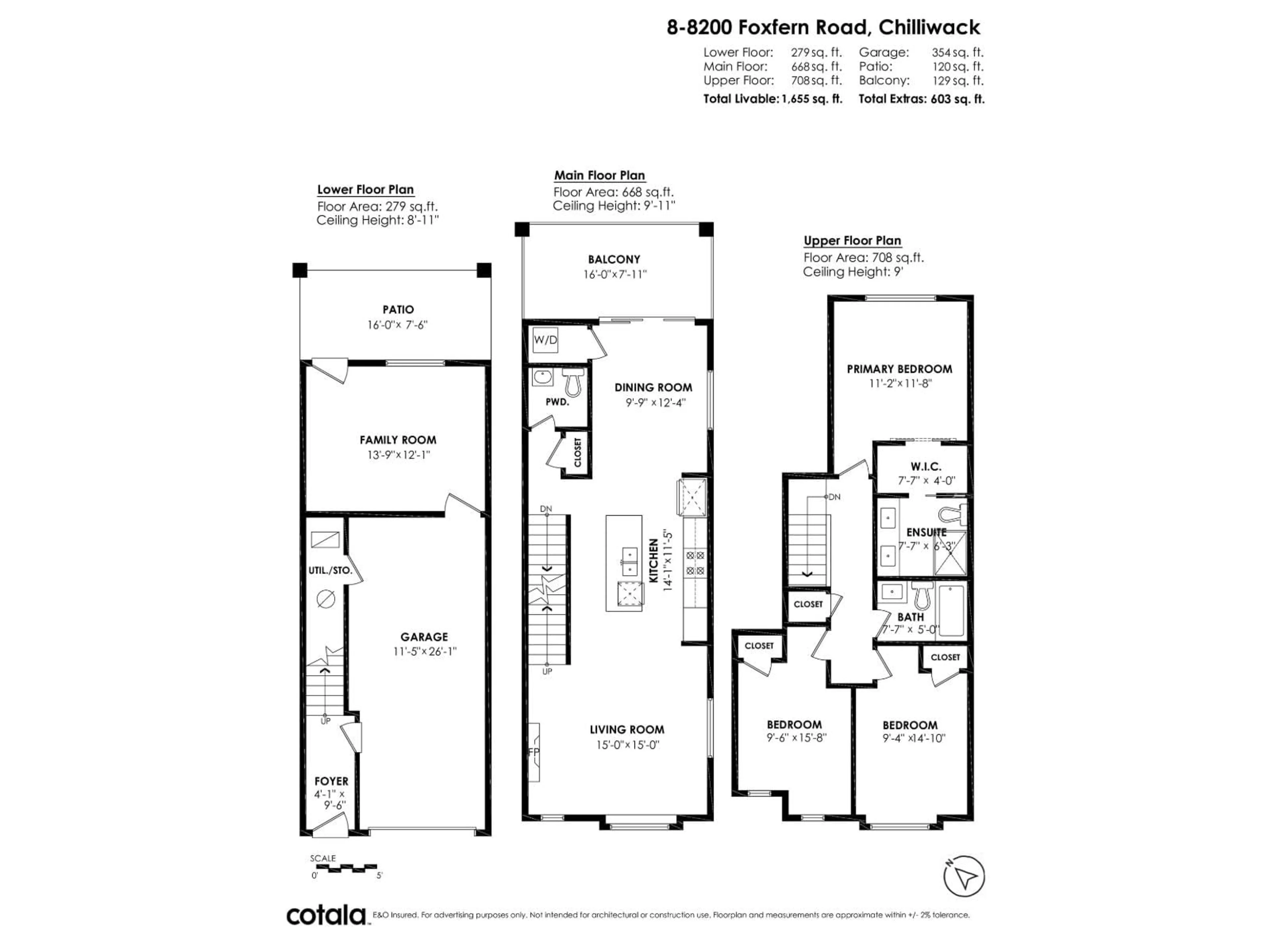 Floor plan for 8 - 8200 FOXFERN ROAD, Chilliwack British Columbia V2R0R1
