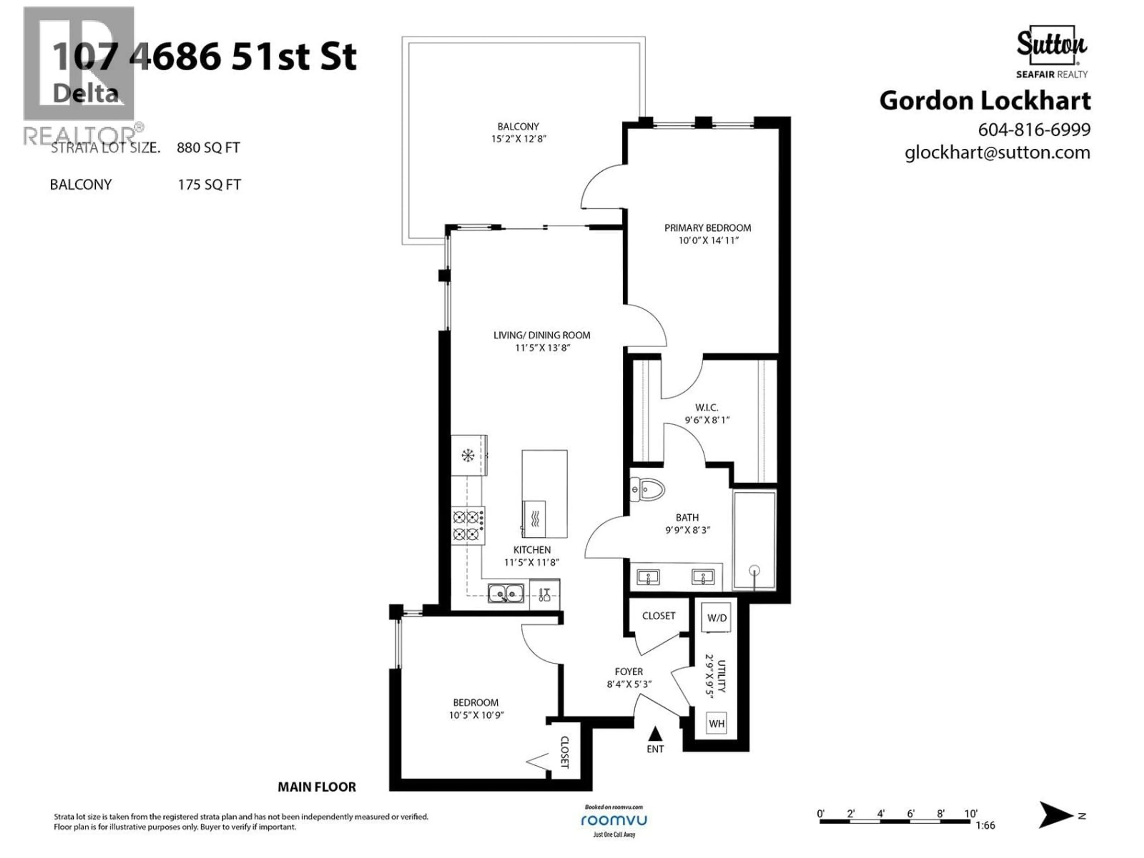 Floor plan for 107 - 4686 51 STREET, Delta British Columbia V4K2V7