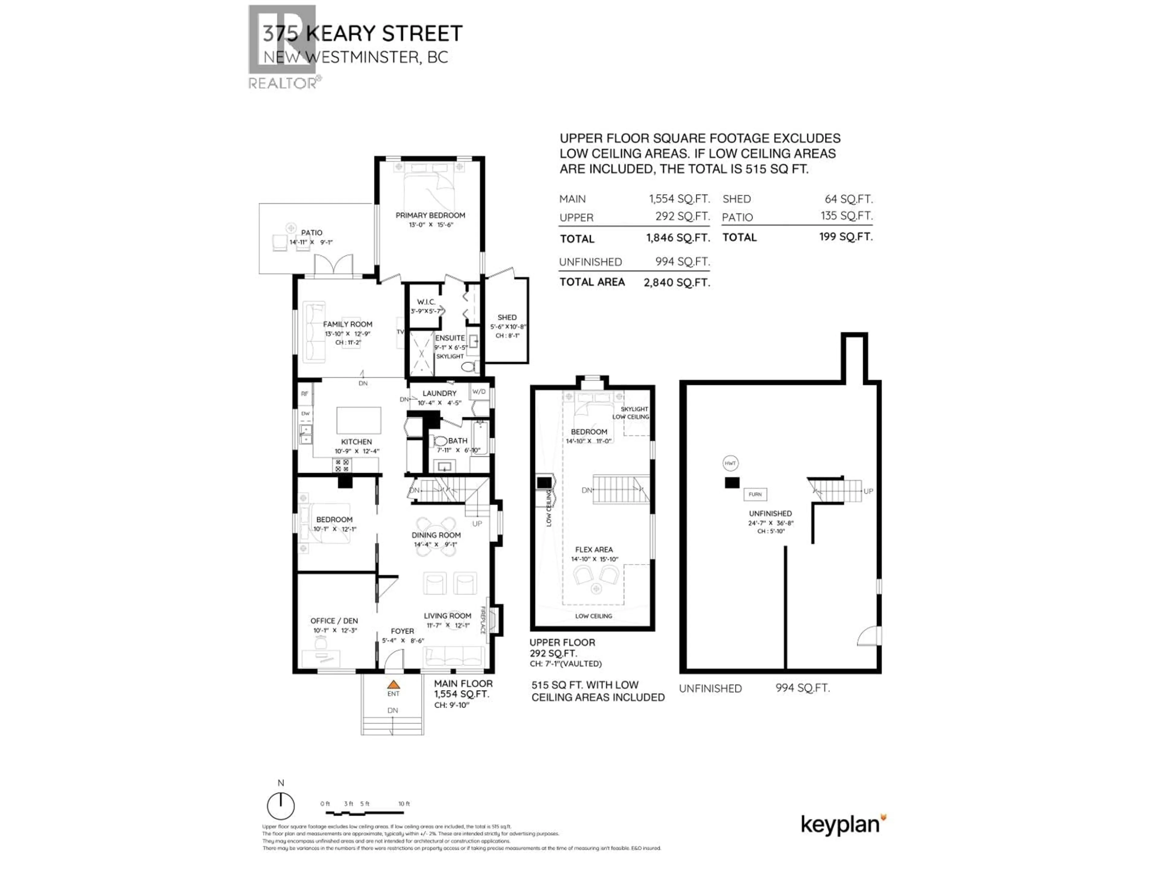 Floor plan for 375 KEARY STREET, New Westminster British Columbia V3L3L2