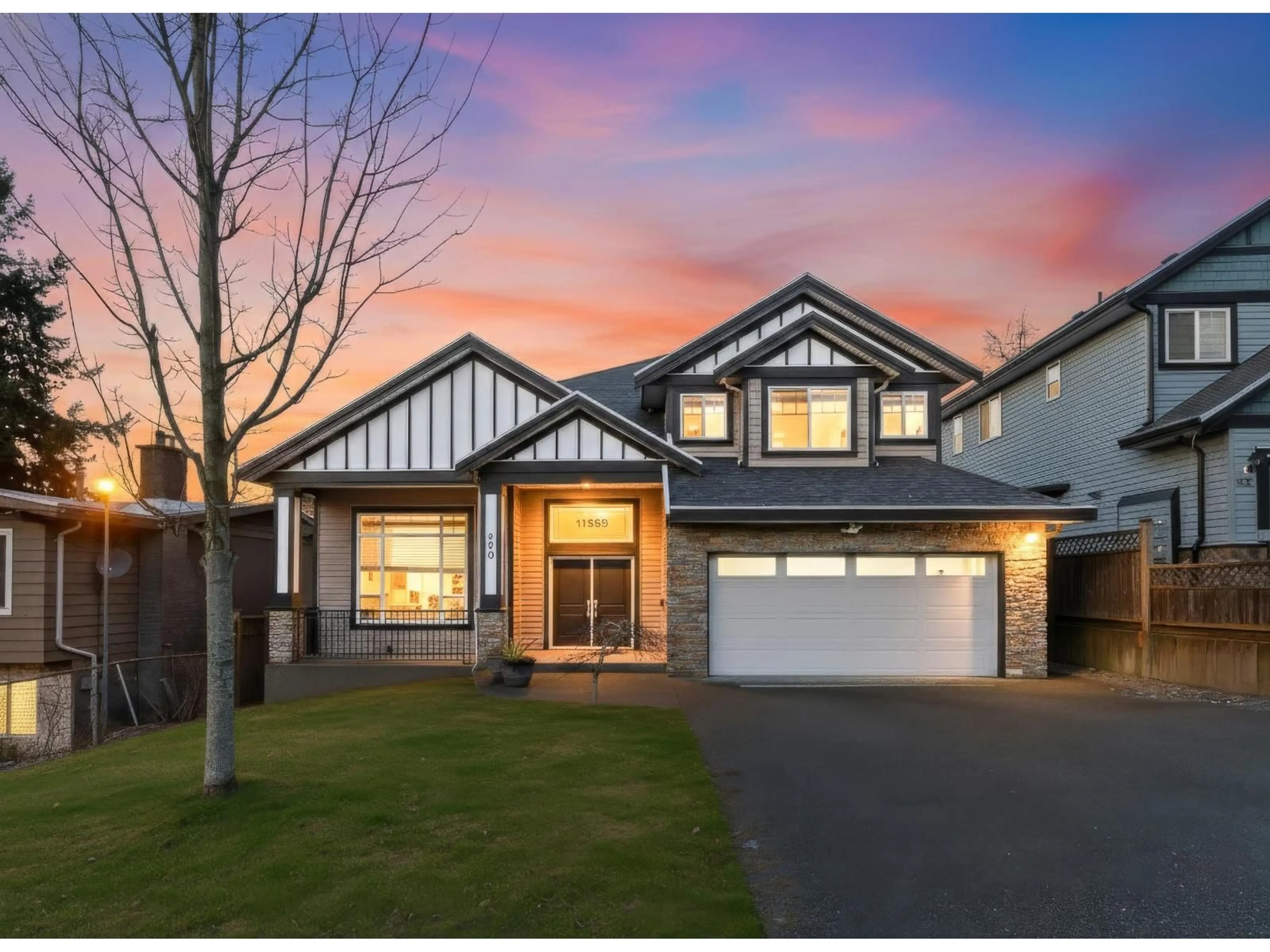 Home with vinyl exterior material, street for 11585 94 AVENUE, Delta British Columbia V4C2M8