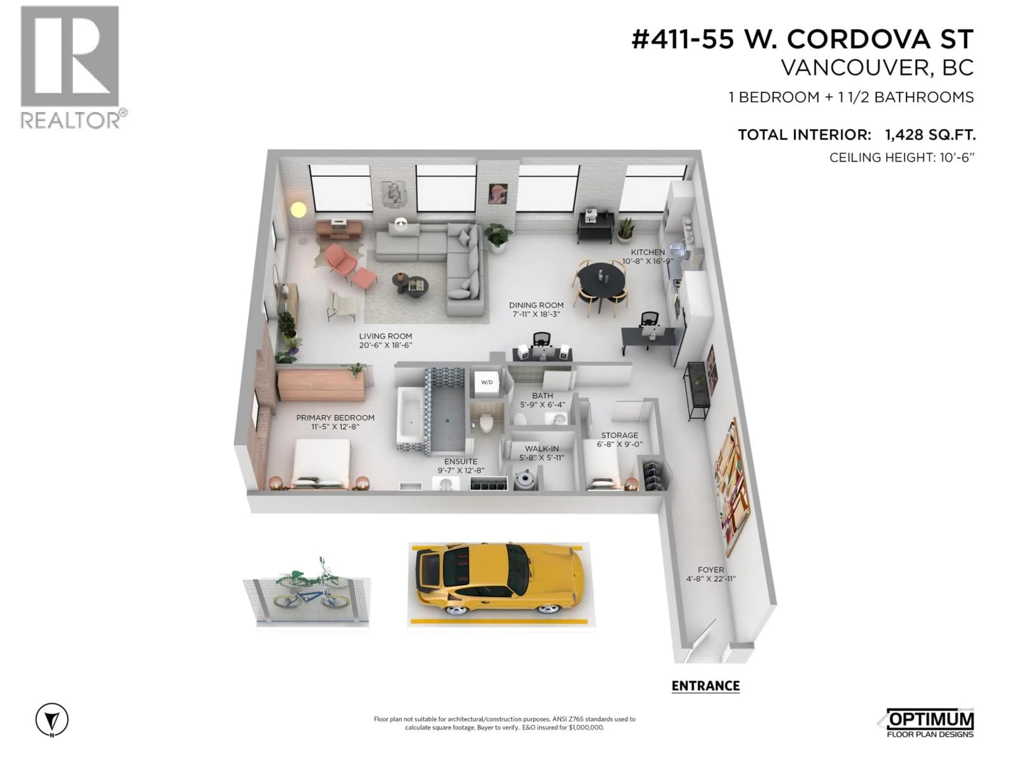 Floor plan for 55 CORDOVA STREET, Vancouver British Columbia V6A0A5