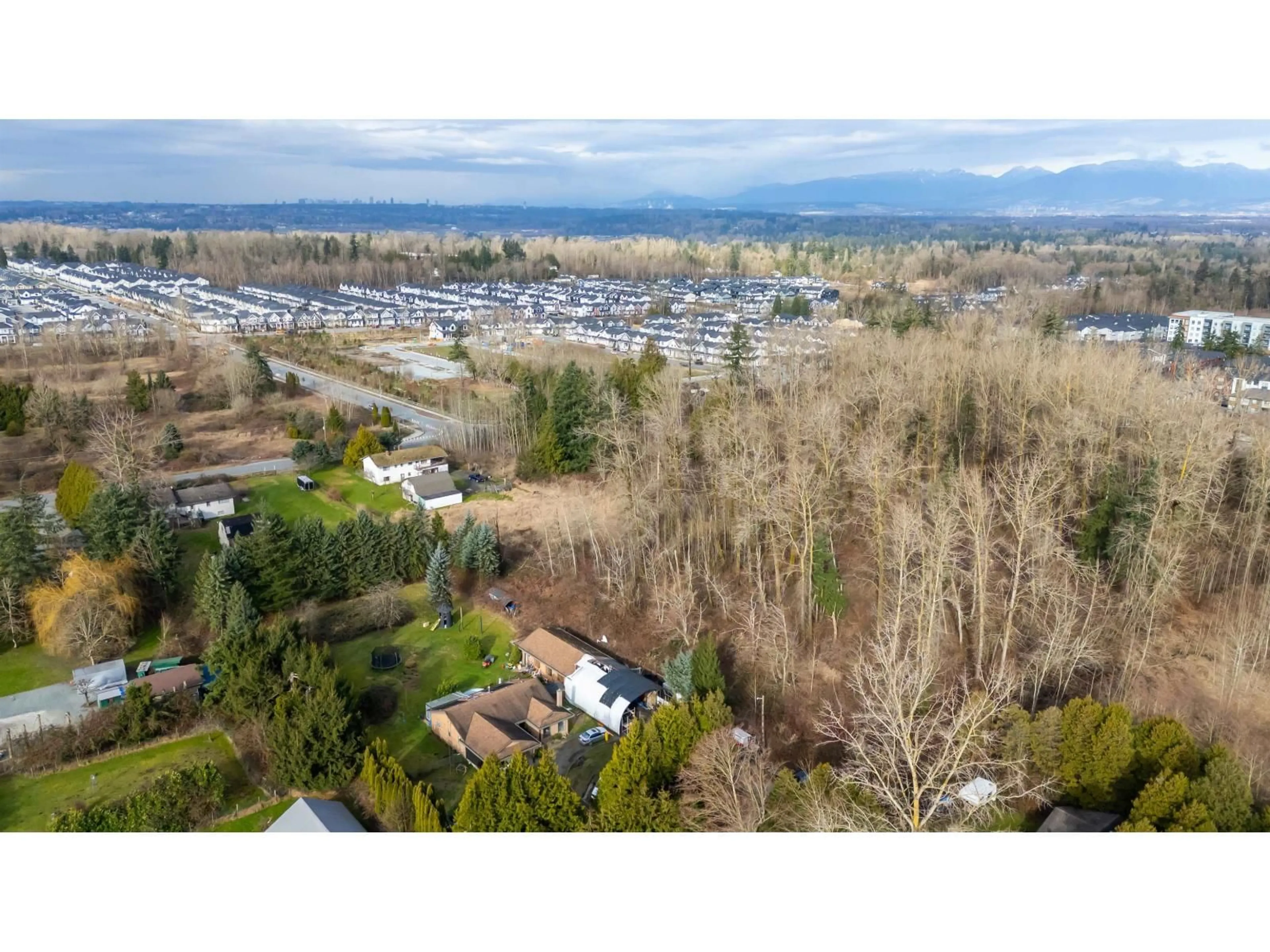A pic from outside/outdoor area/front of a property/back of a property/a pic from drone, mountain view for 7380 198B STREET, Langley British Columbia V2Y1R9