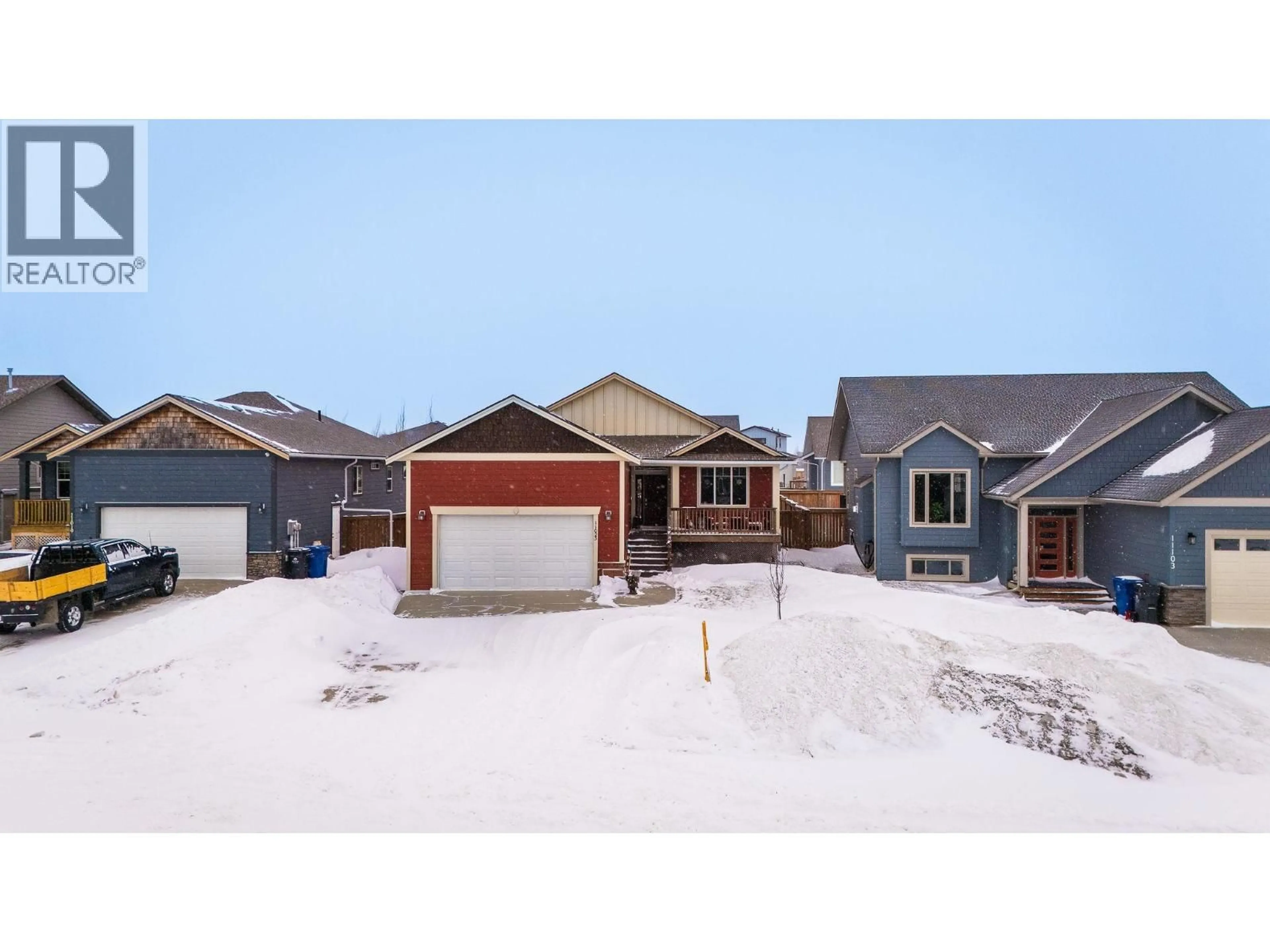 A pic from outside/outdoor area/front of a property/back of a property/a pic from drone, street for 11023 114 AVENUE, Fort St. John British Columbia V1J6W3