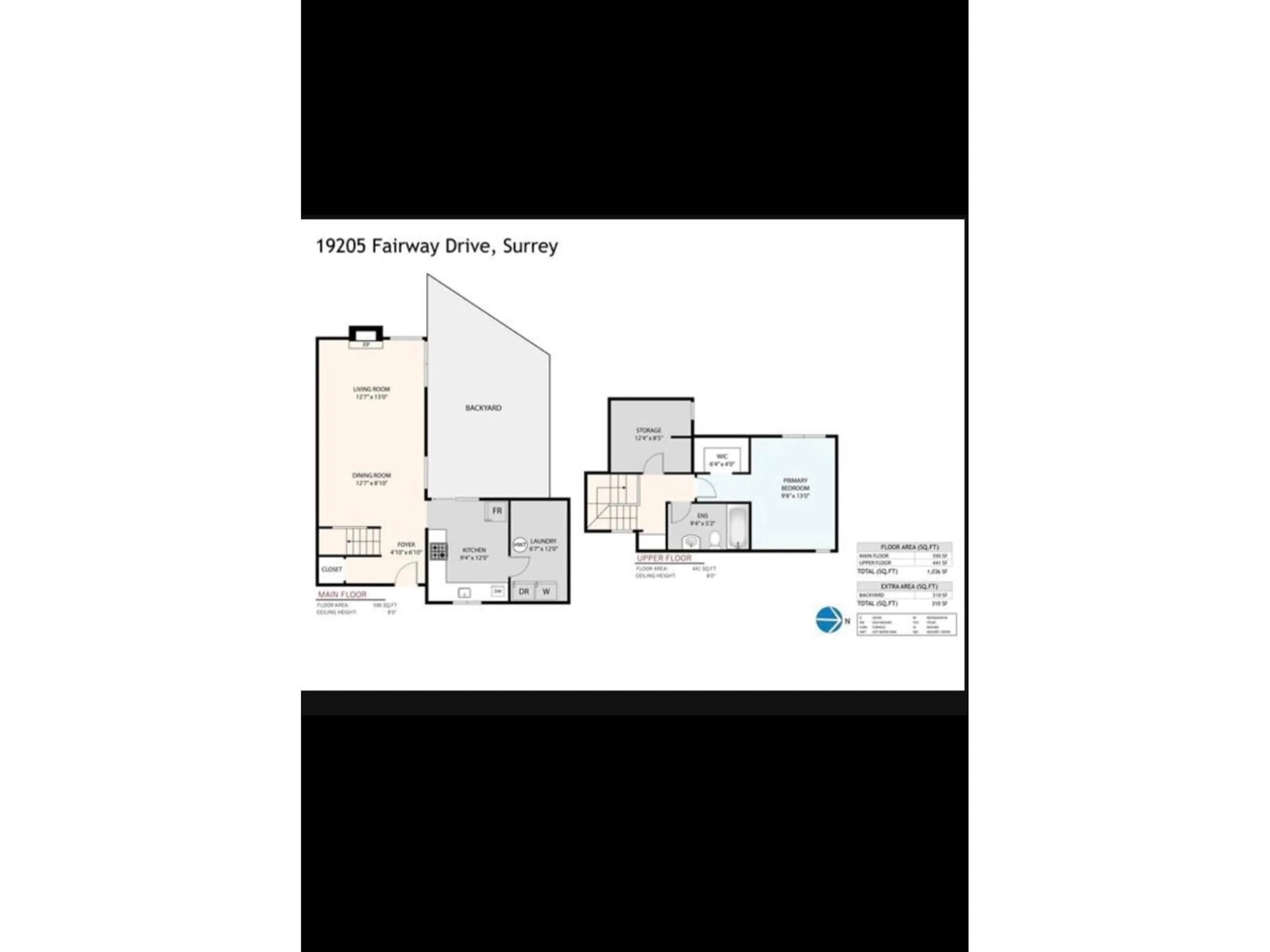 Floor plan for 19205 FAIRWAY DRIVE, Surrey British Columbia V3S5M8
