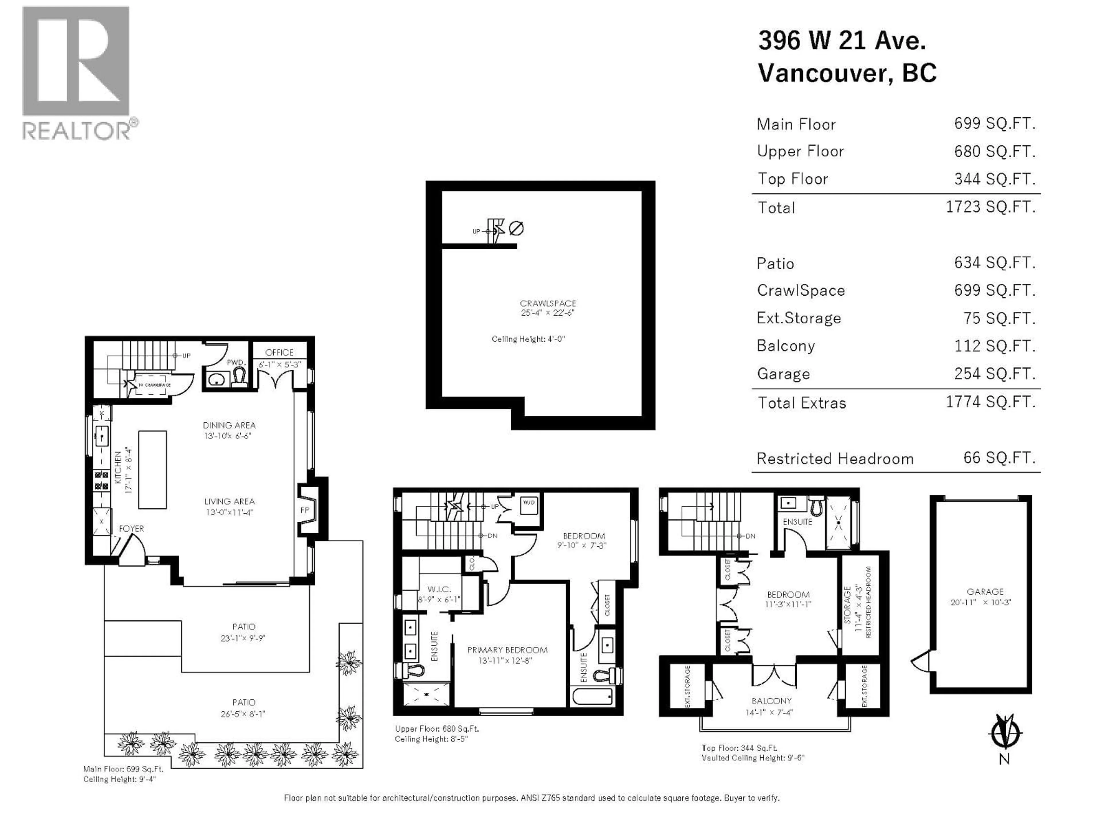 Floor plan for 396 21 AVENUE, Vancouver British Columbia V5Y2E5