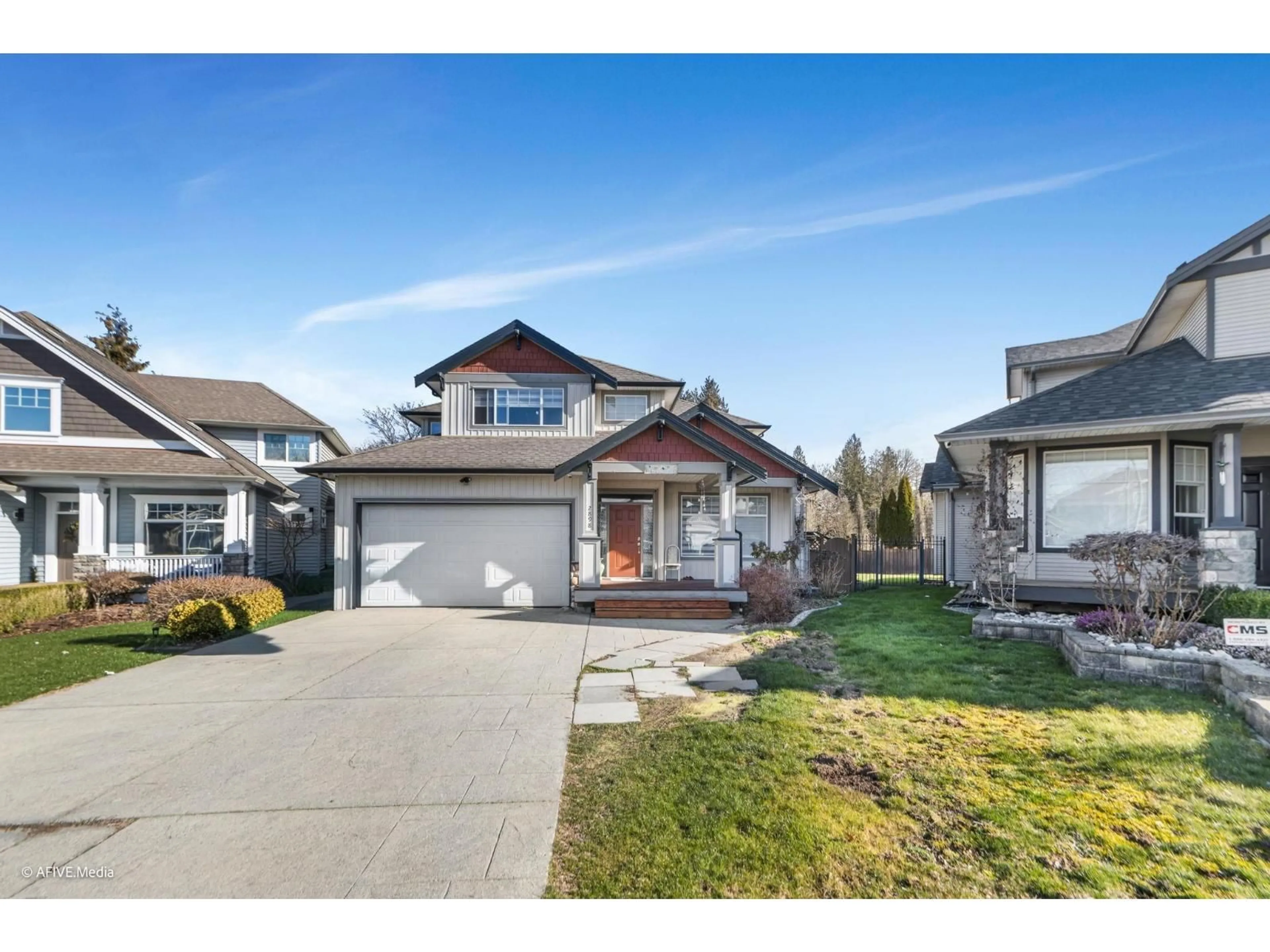 Home with vinyl exterior material, street for 2898 BUFFER CRESCENT, Abbotsford British Columbia V4X2S5