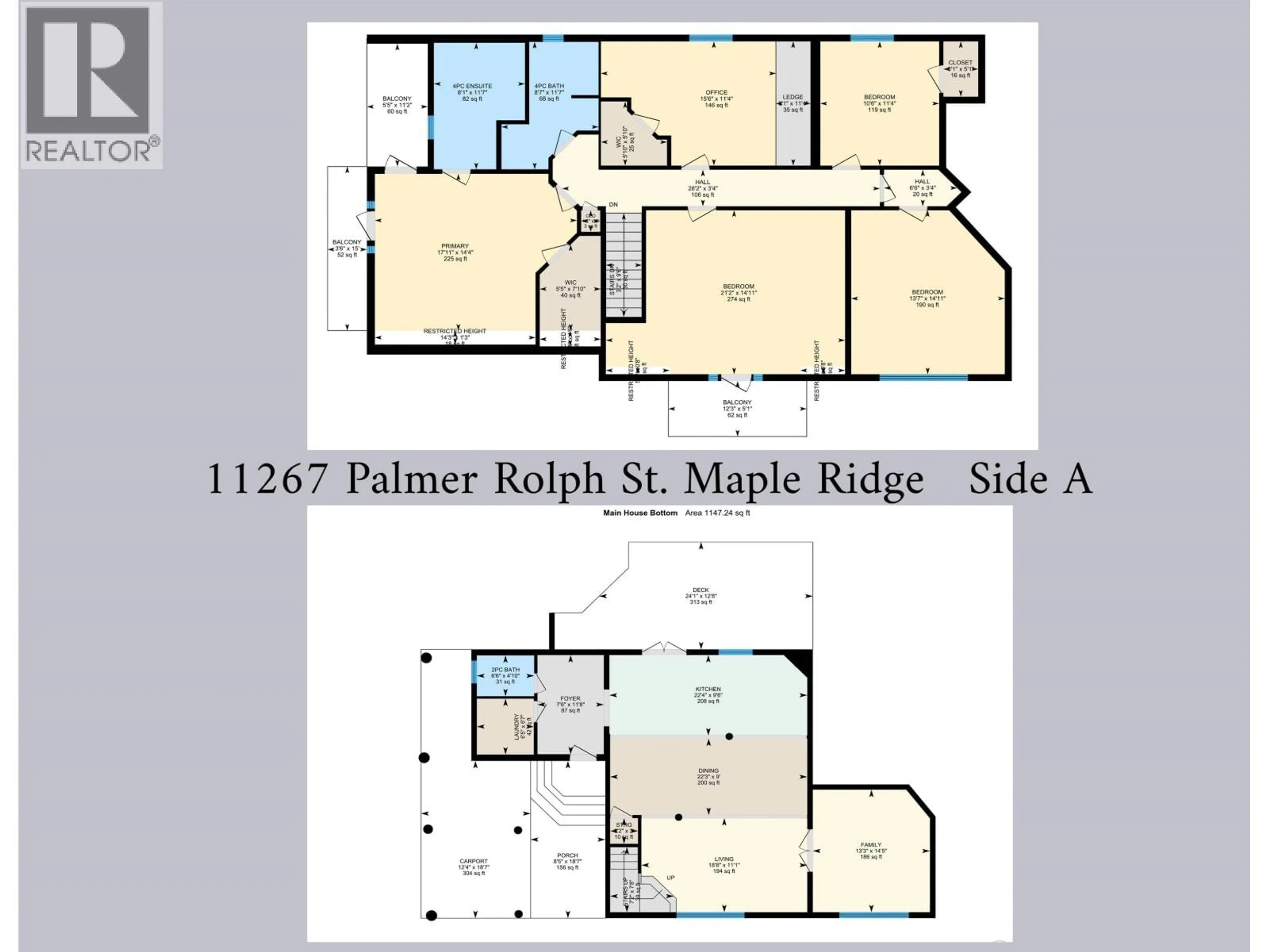 Floor plan for 11267 PALMER ROLPH STREET, Maple Ridge British Columbia V2W1H1