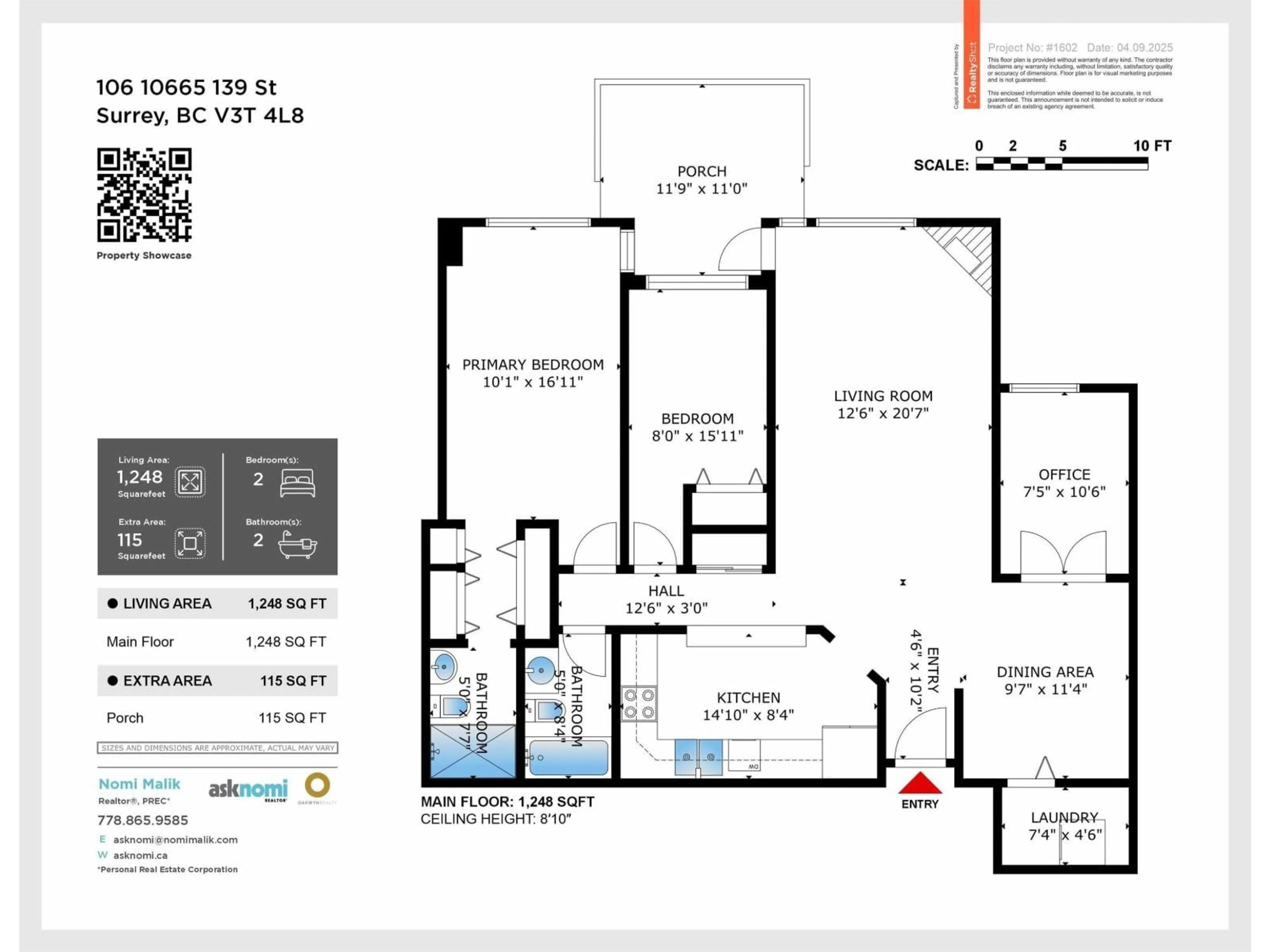 Floor plan for 106 - 10665 139 STREET, Surrey British Columbia V3Y4L8
