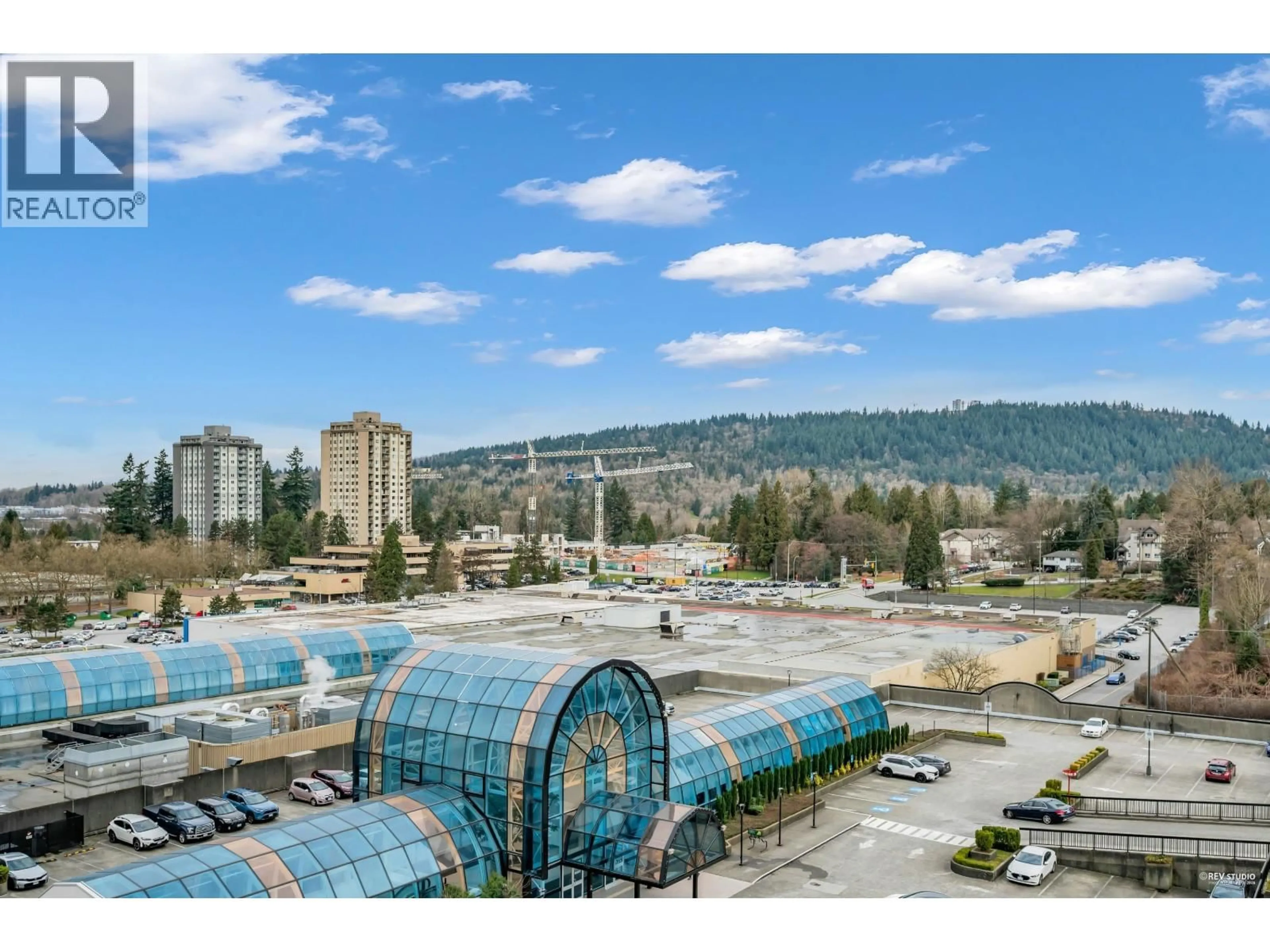 A pic from outside/outdoor area/front of a property/back of a property/a pic from drone, mountain view for 516 - 3809 EVERGREEN PLACE, Burnaby British Columbia V3J0M1