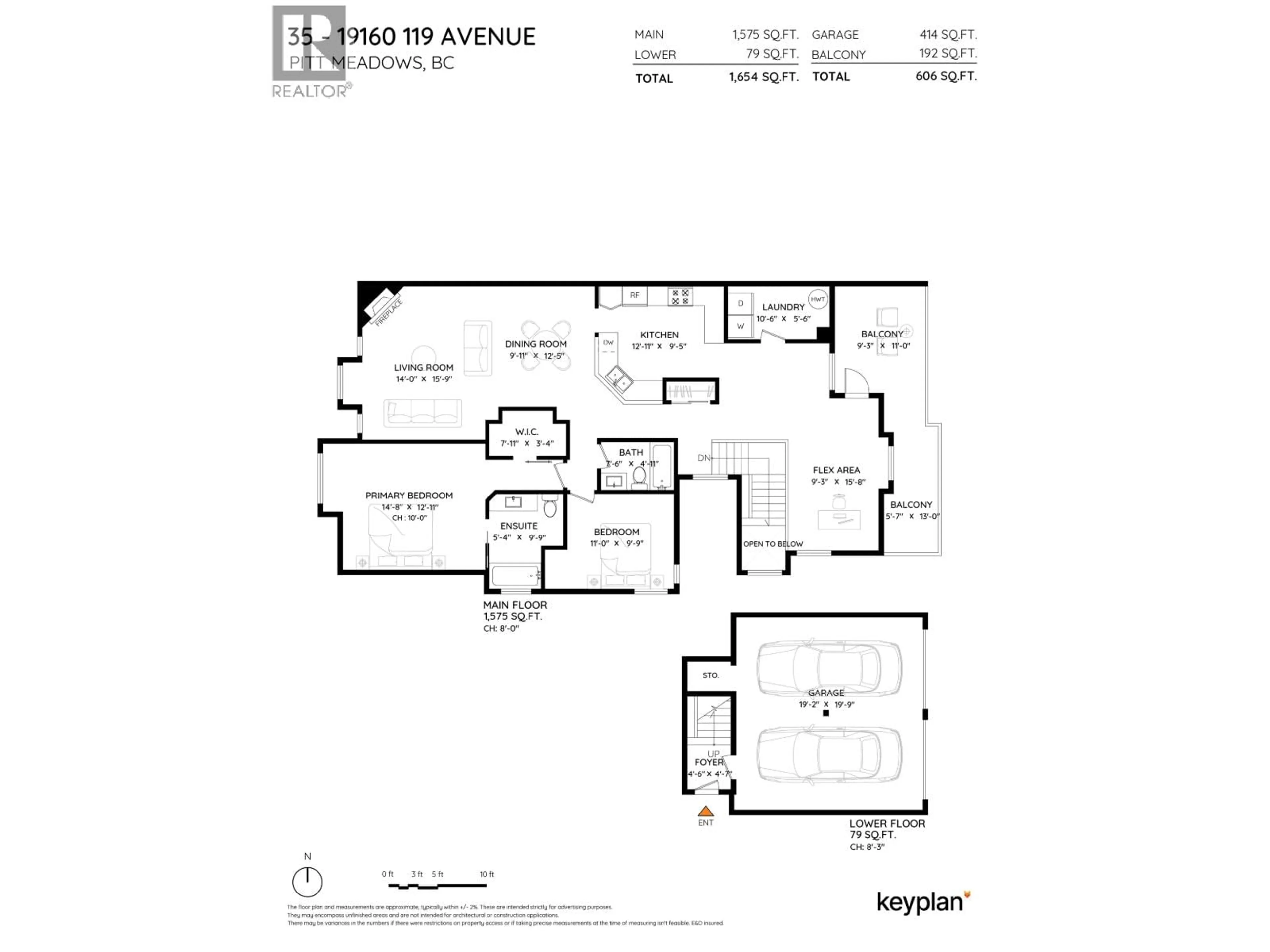 Floor plan for 35 - 19160 119 AVENUE, Pitt Meadows British Columbia V3Y2L7