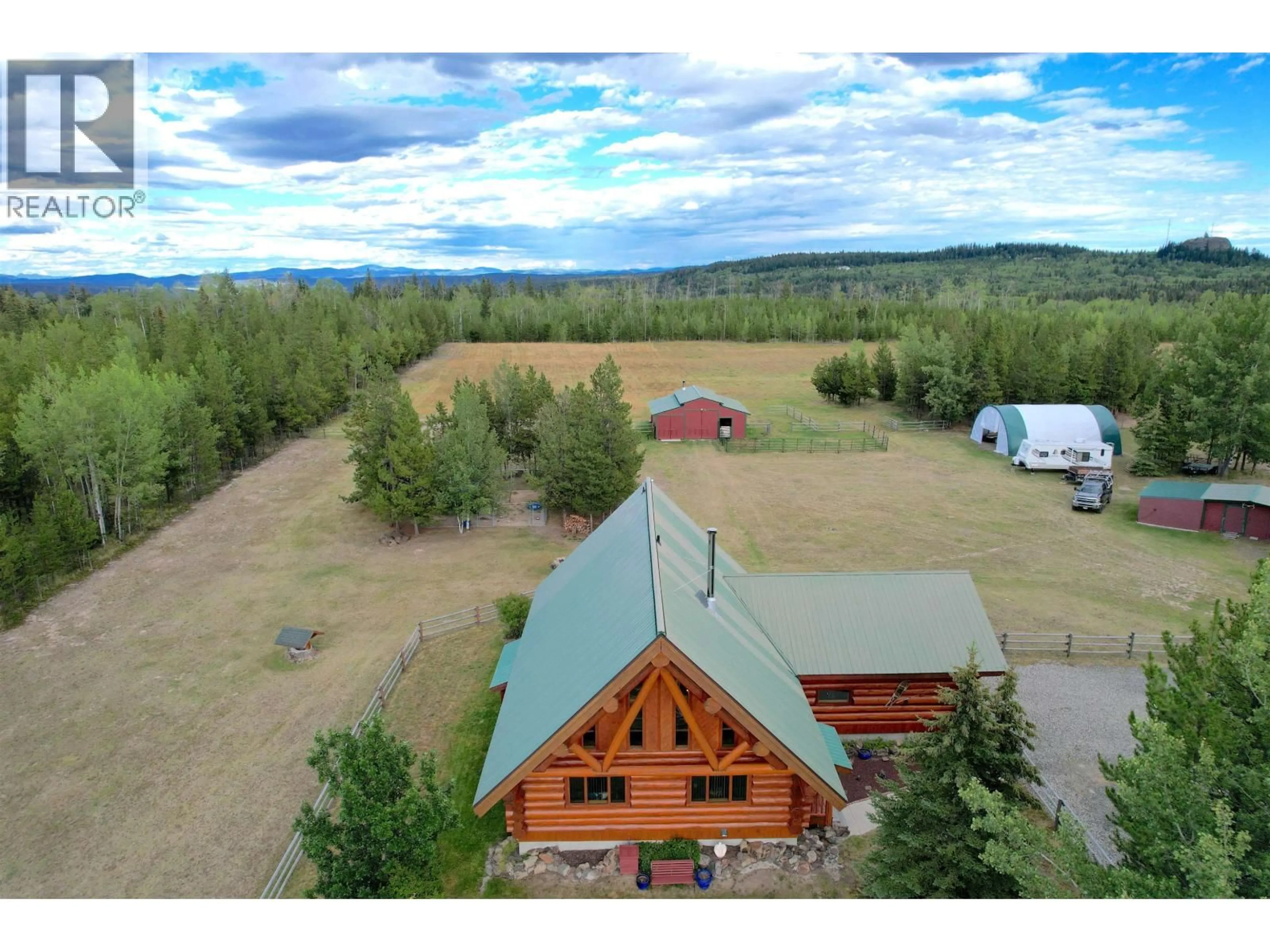 A pic from outside/outdoor area/front of a property/back of a property/a pic from drone, mountain view for 6981 NETHERLAND ROAD, Lone Butte British Columbia V0K1X0