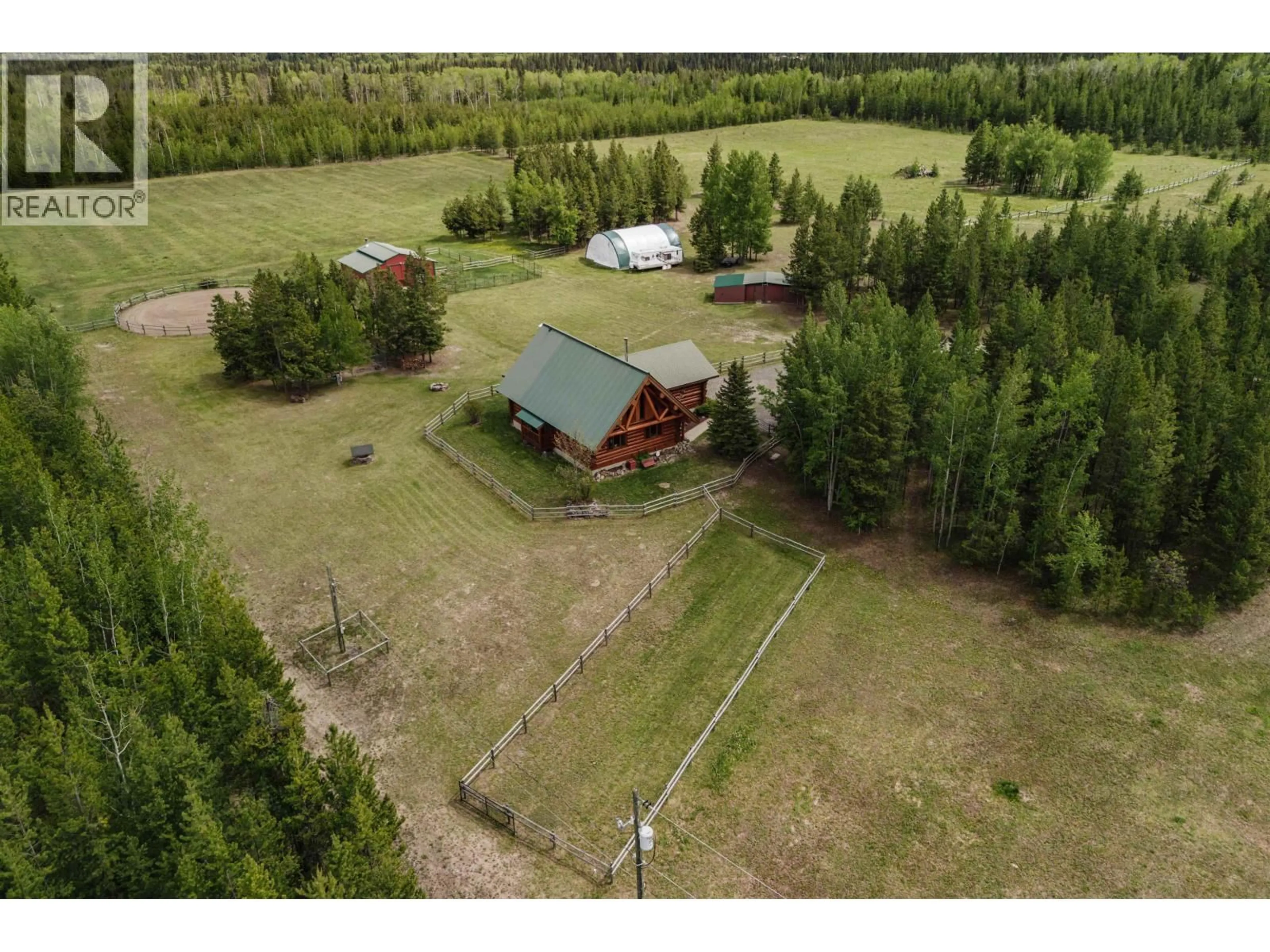 A pic from outside/outdoor area/front of a property/back of a property/a pic from drone, forest/trees view for 6981 NETHERLAND ROAD, Lone Butte British Columbia V0K1X0