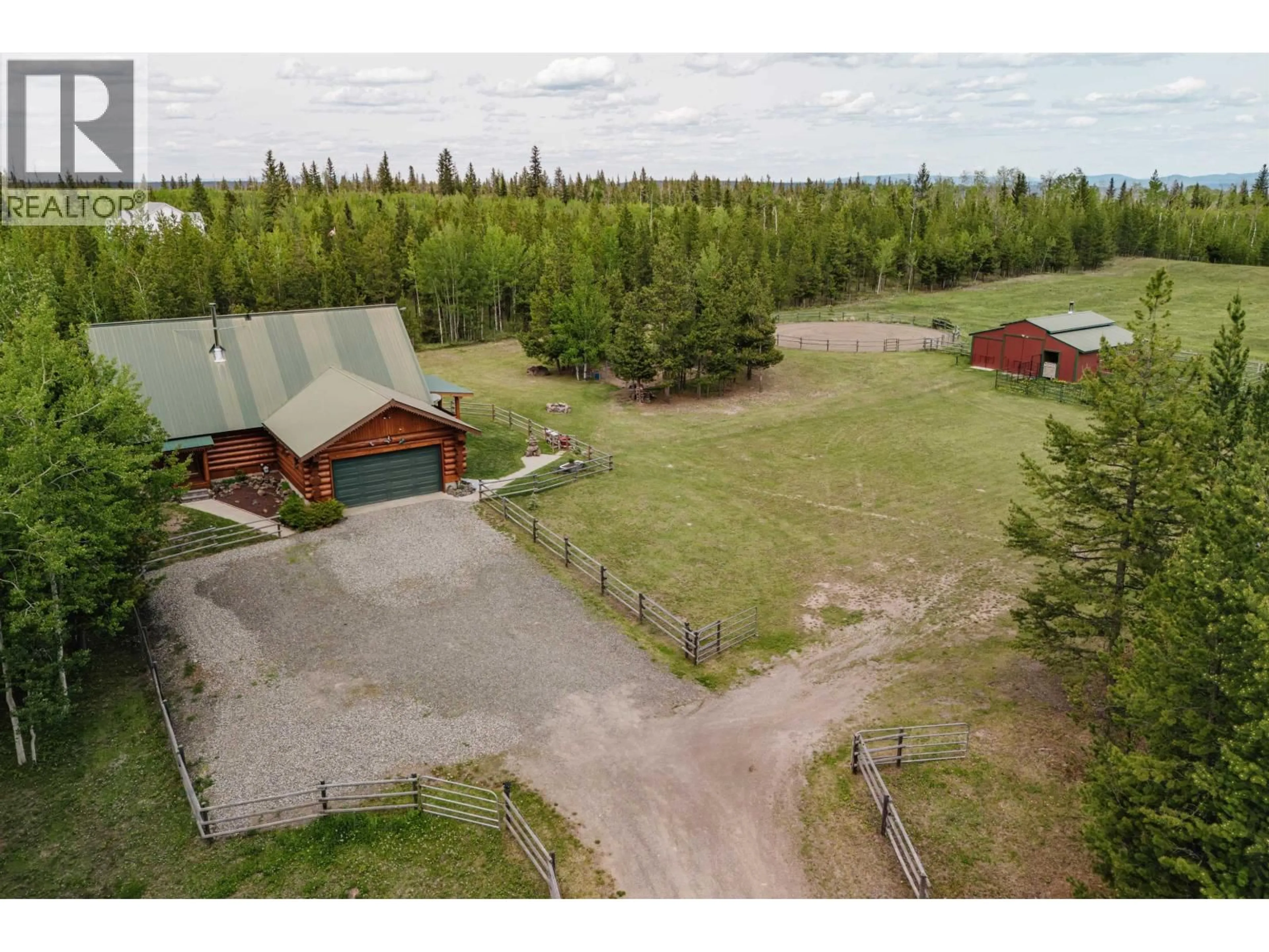 A pic from outside/outdoor area/front of a property/back of a property/a pic from drone, mountain view for 6981 NETHERLAND ROAD, Lone Butte British Columbia V0K1X0