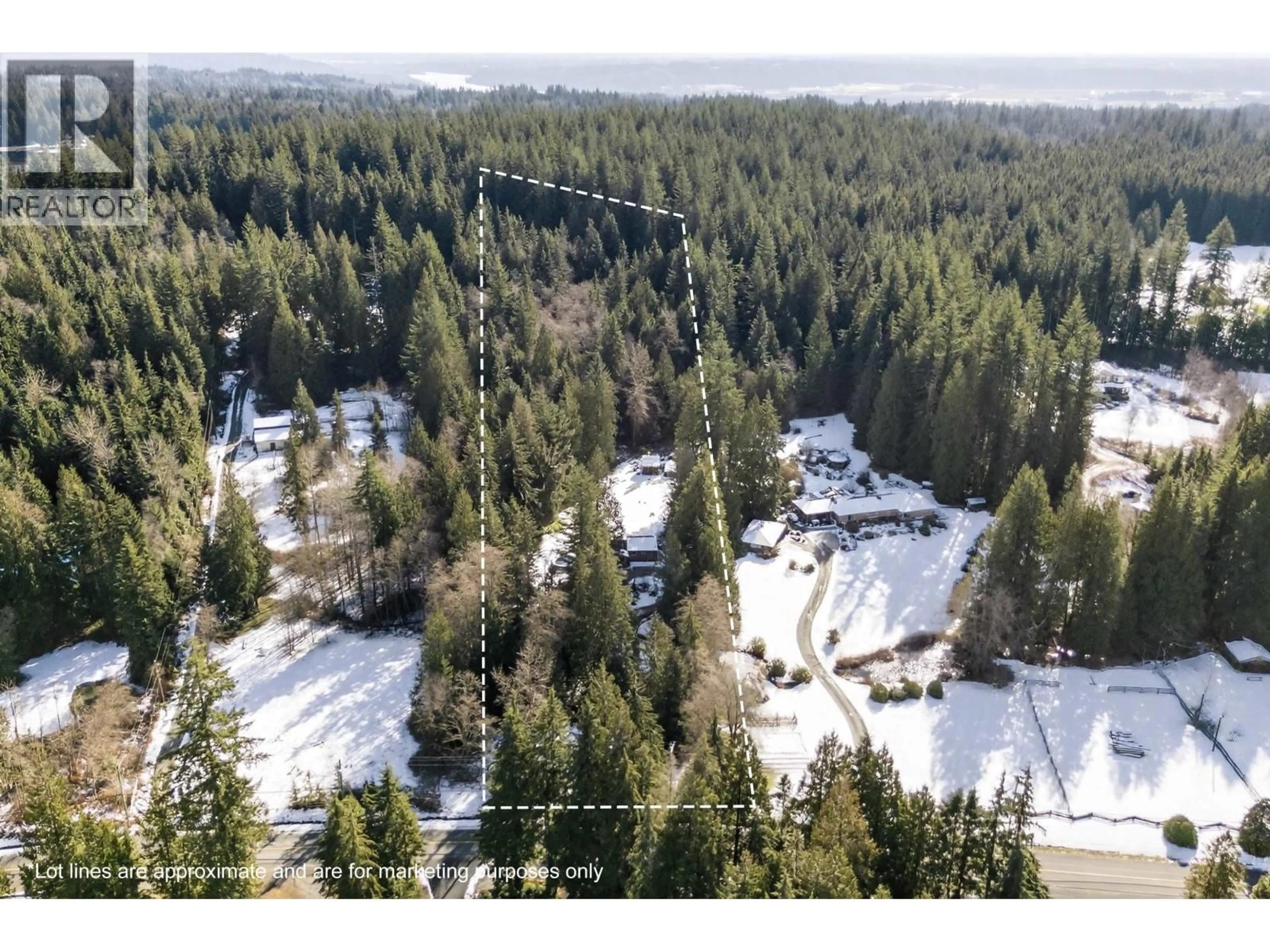 A pic from outside/outdoor area/front of a property/back of a property/a pic from drone, forest/trees view for 11760 272 STREET, Maple Ridge British Columbia V2W1Y9