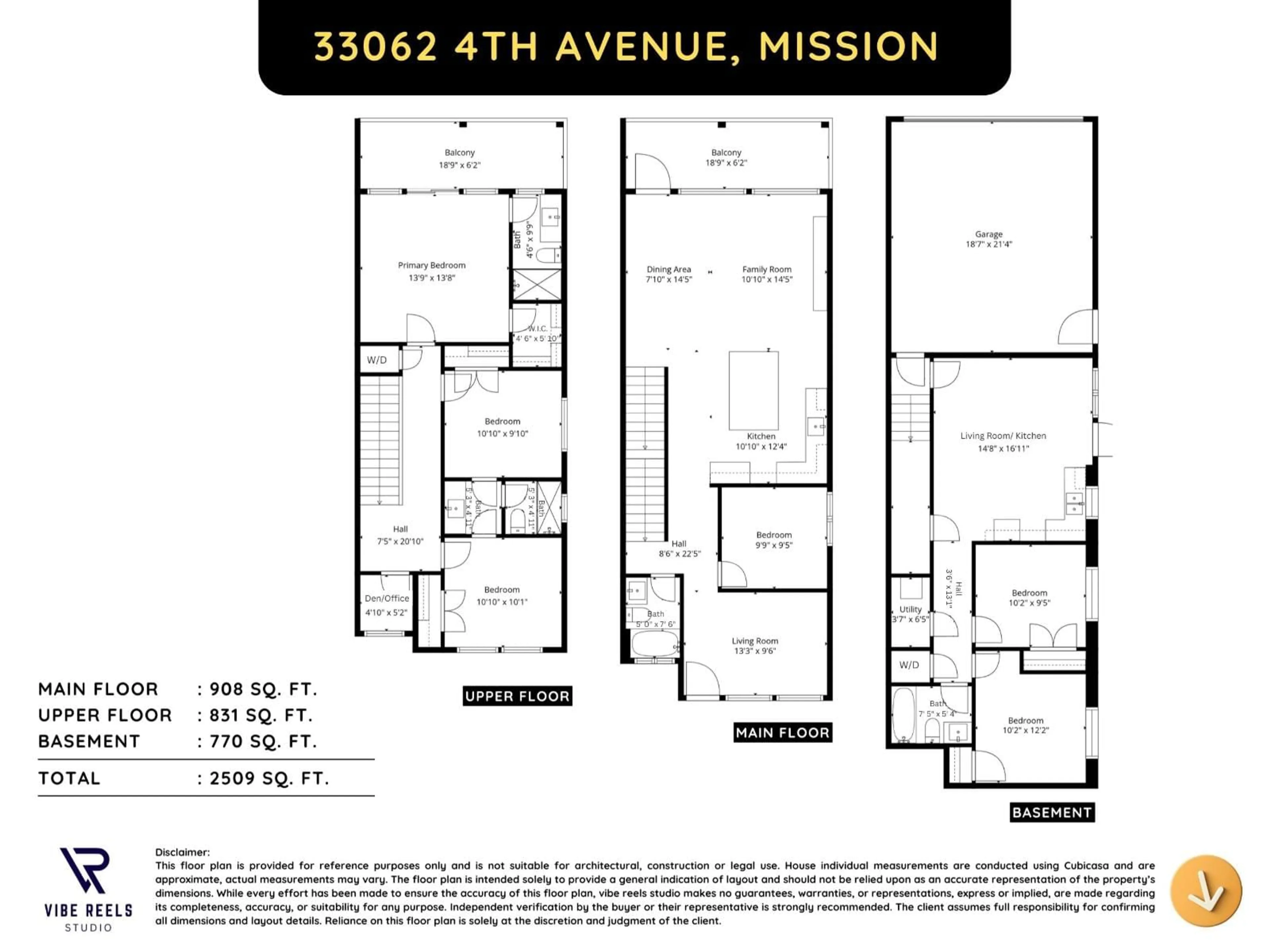 Floor plan for 33062 4TH AVENUE, Mission British Columbia V2V1S5