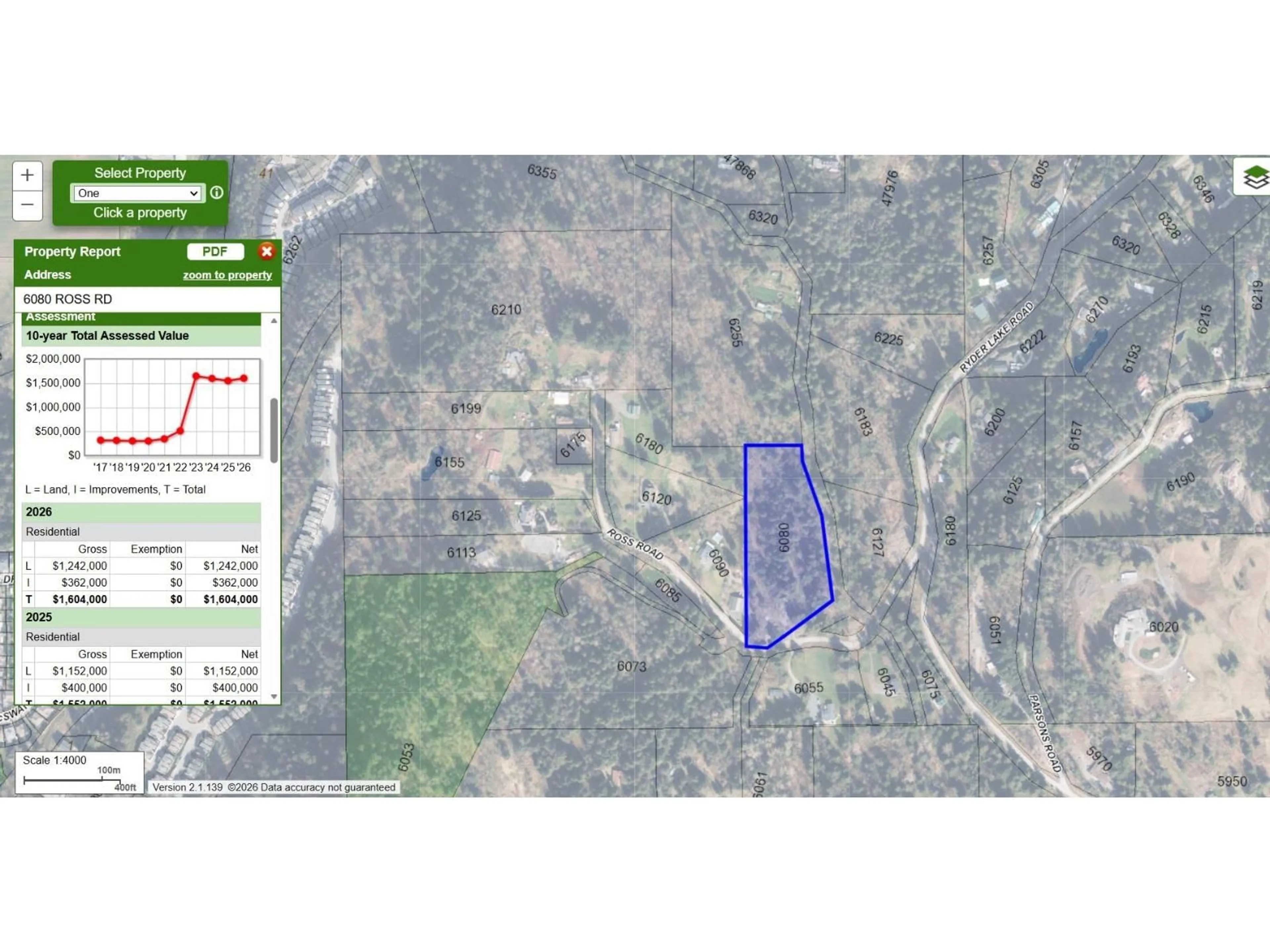 Picture of a map for 6080 ROSS ROAD, Chilliwack British Columbia V2R4S6