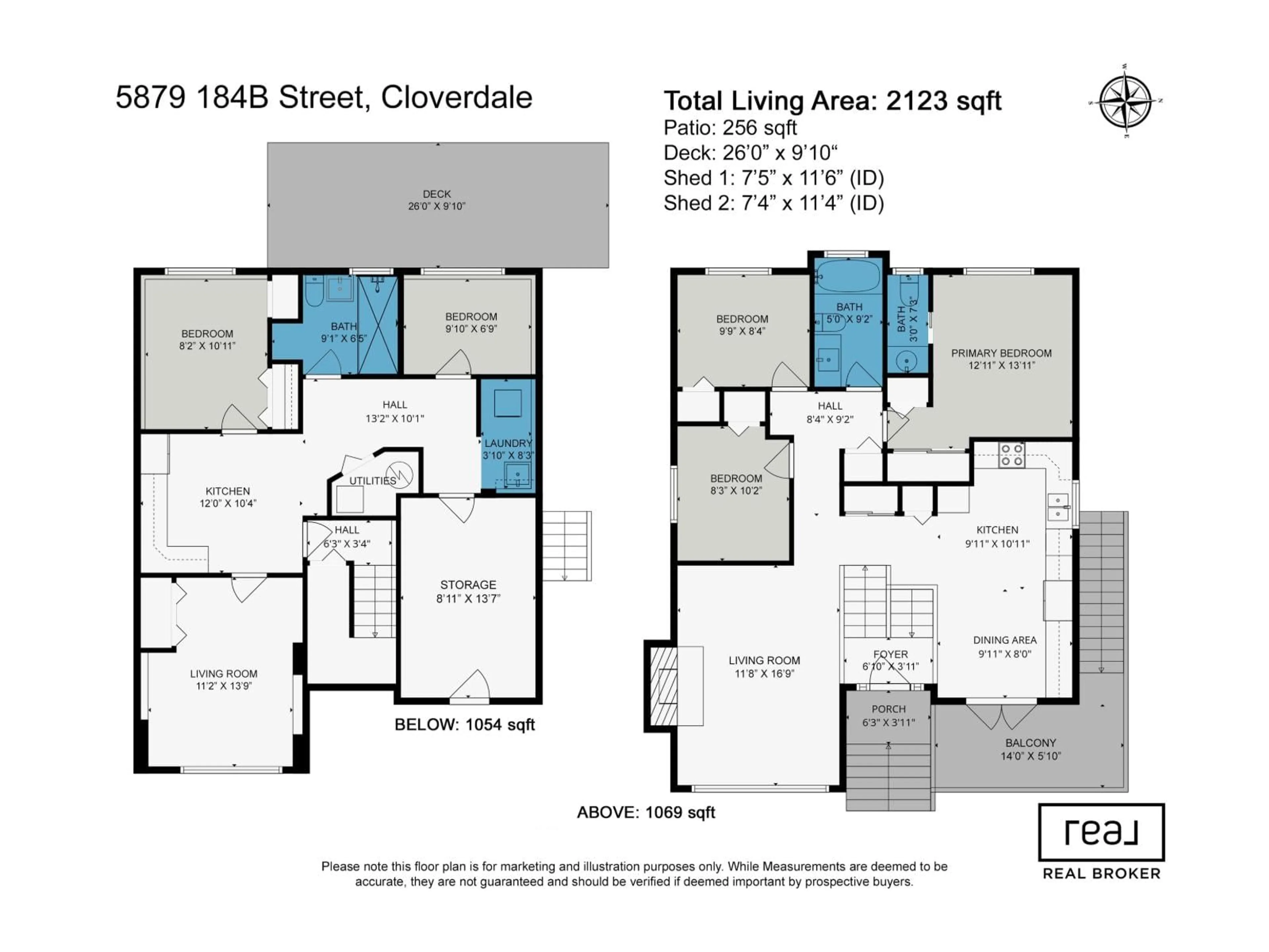 Floor plan for 5879 184B STREET, Surrey British Columbia V3S5S9
