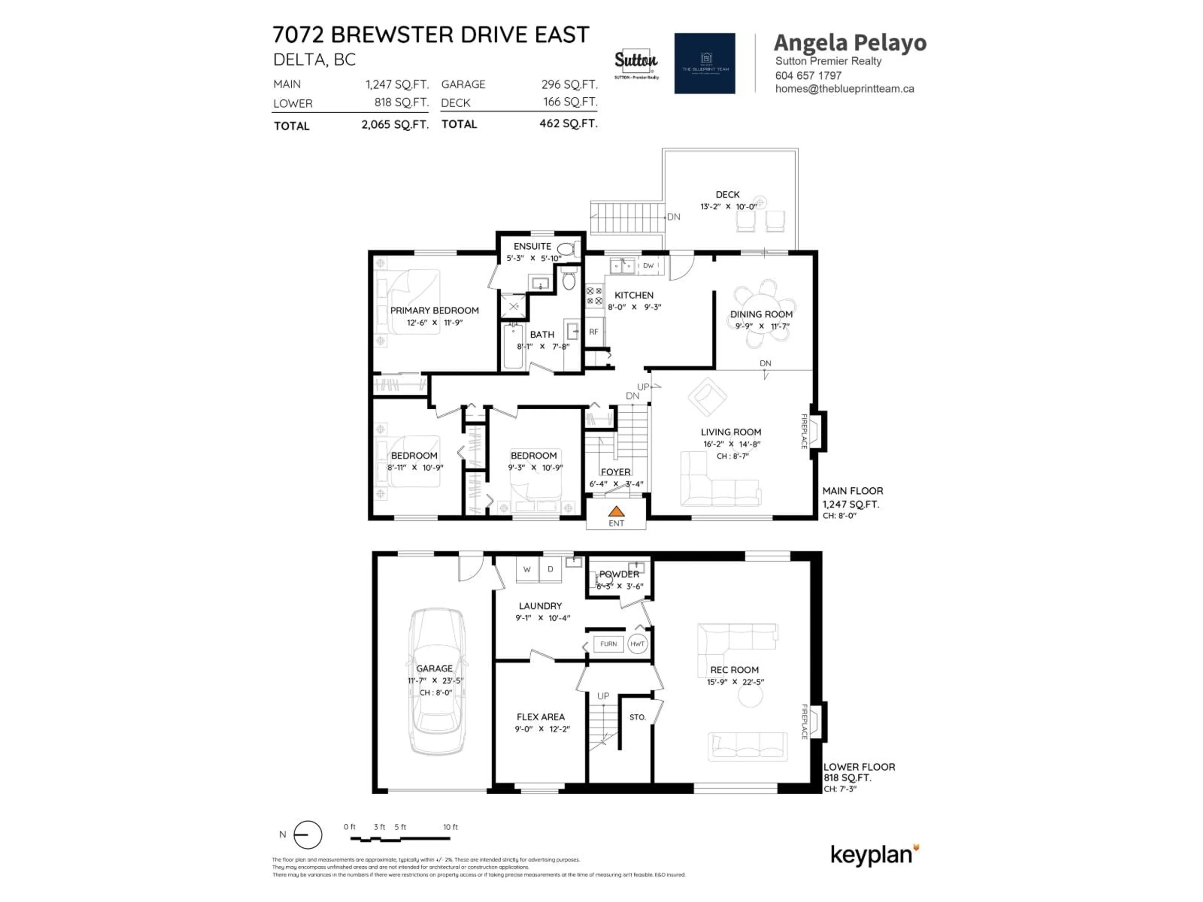 Floor plan for 7072 BREWSTER DRIVE EAST, Delta British Columbia V4E1V6