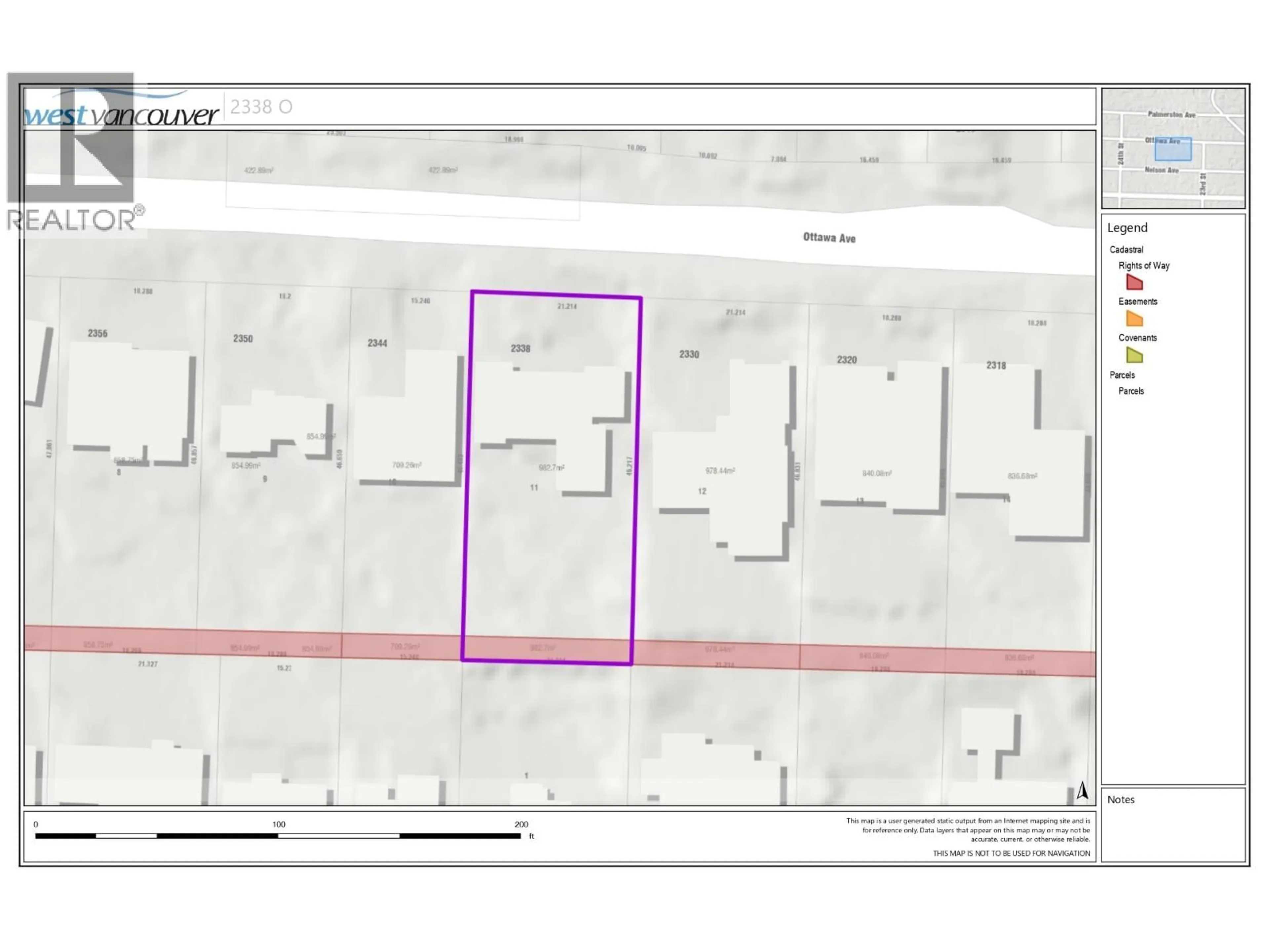 Floor plan for 2338 OTTAWA AVENUE, West Vancouver British Columbia V7V2S9