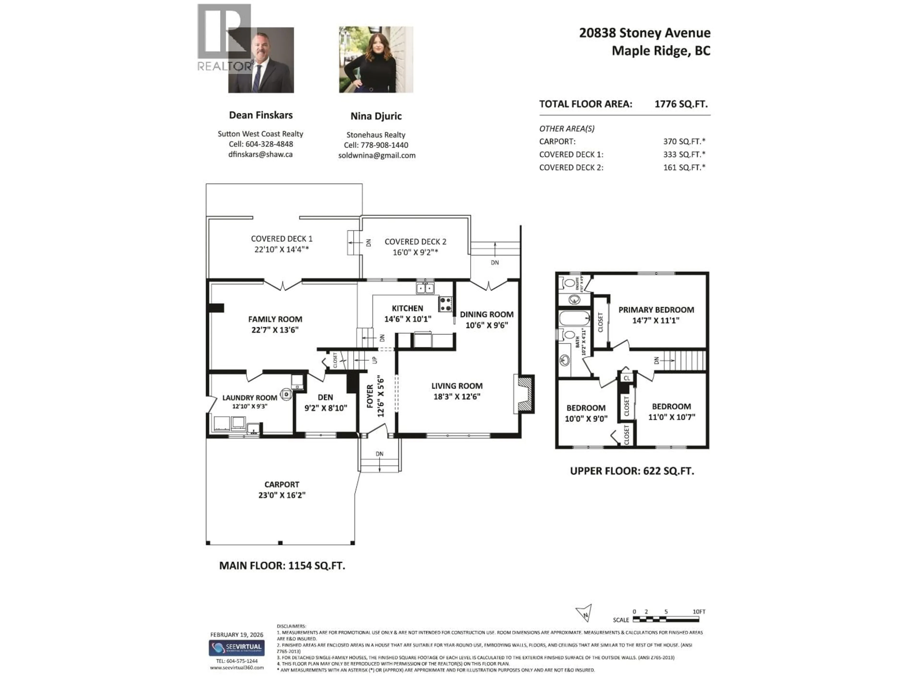 Floor plan for 20838 STONEY AVENUE, Maple Ridge British Columbia V2X7T1