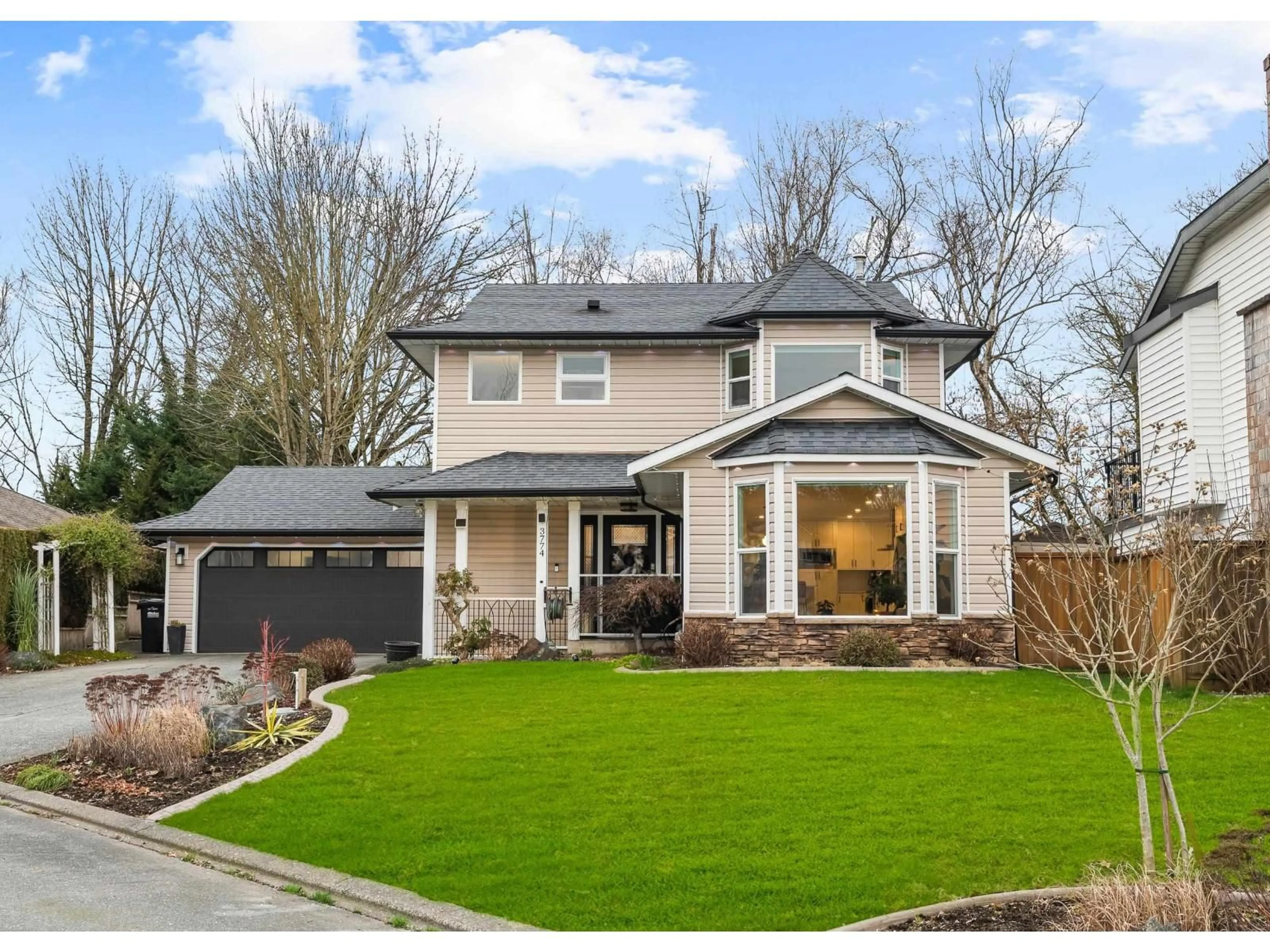 Home with brick exterior material, street for 3774 QUALICUM CLOSE, Abbotsford British Columbia V2T5A5