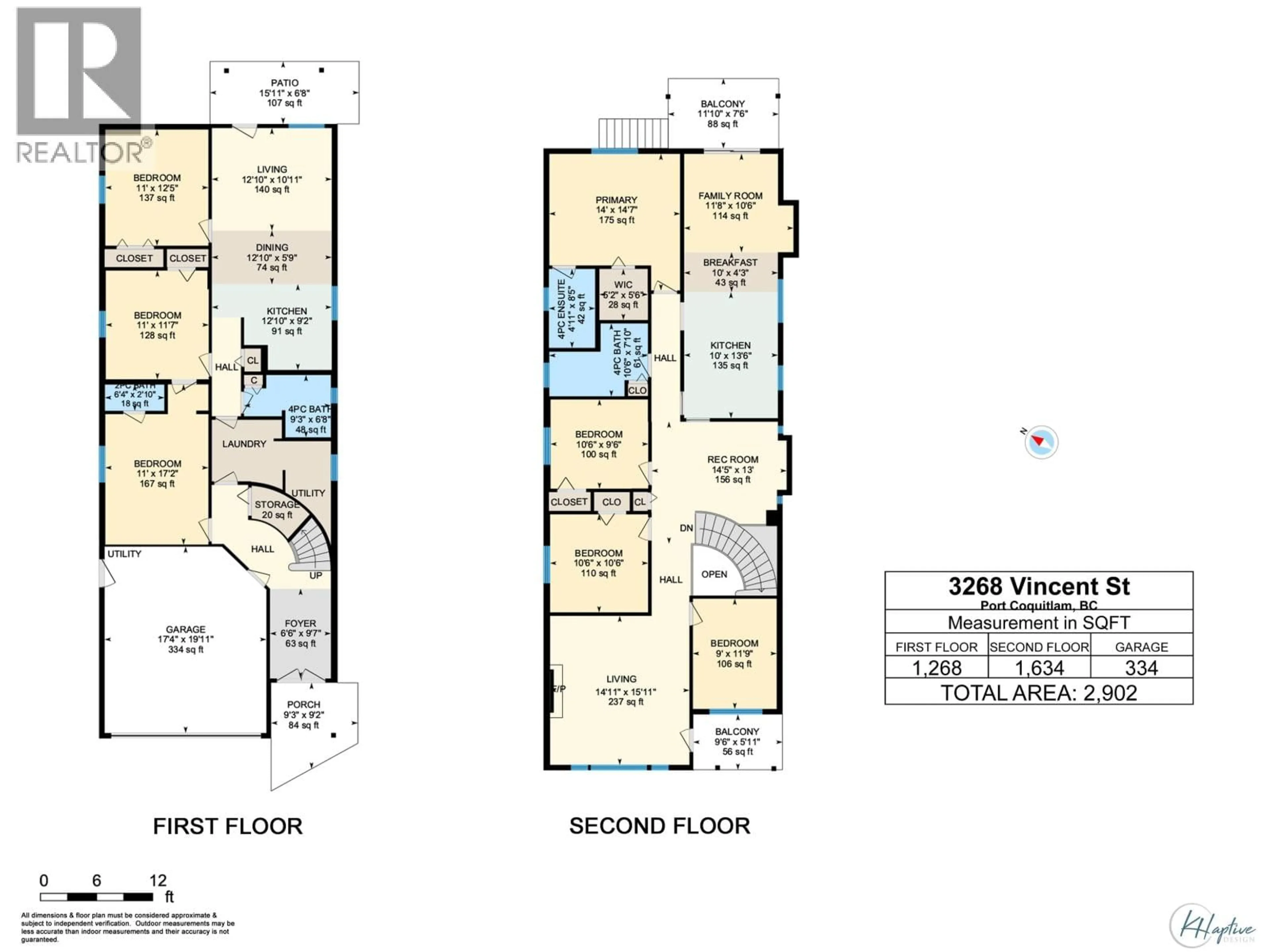 Floor plan for 3268 VINCENT STREET, Port Coquitlam British Columbia V3B3T4