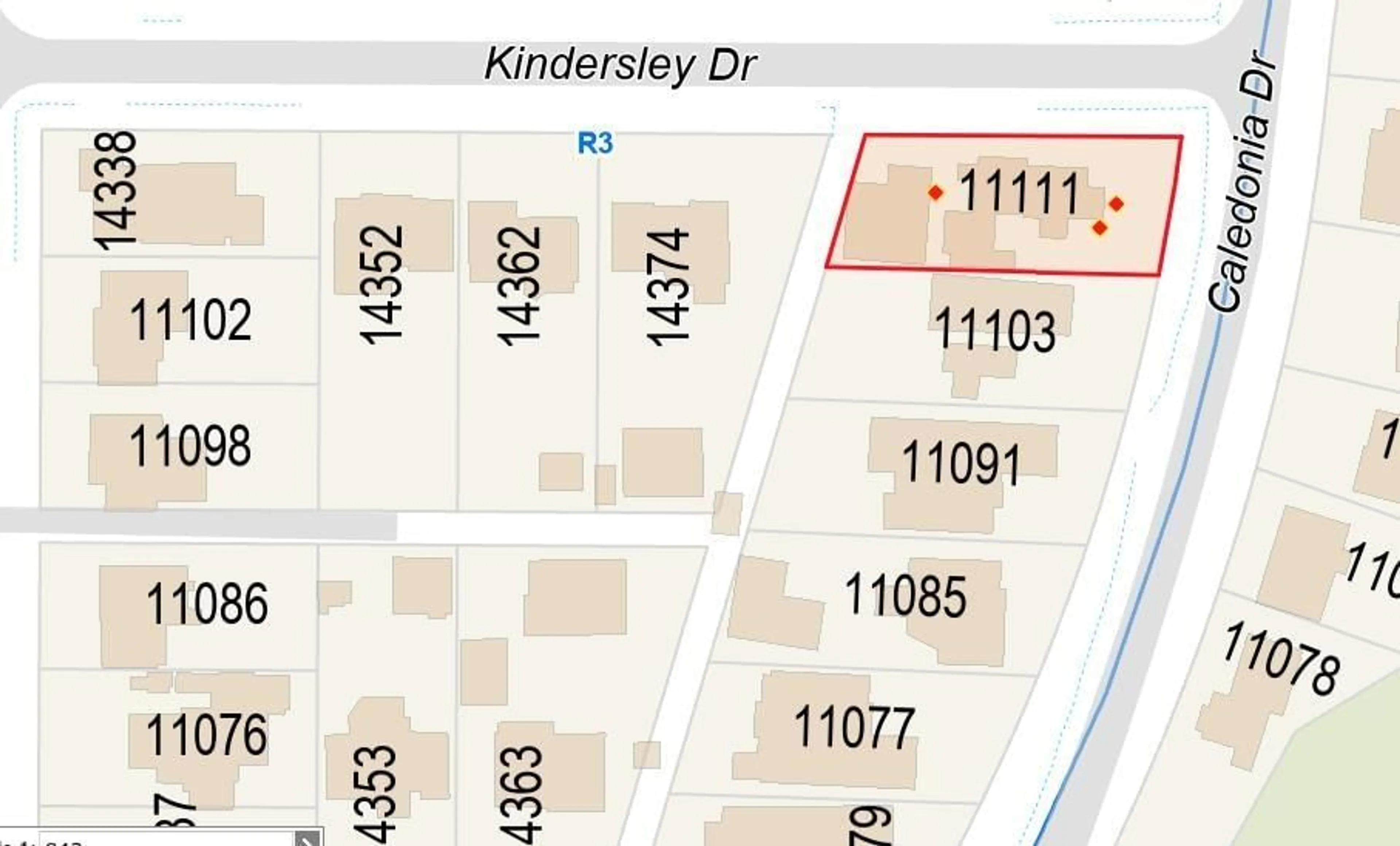 Picture of a map for 11111 CALEDONIA DRIVE, Surrey British Columbia V3R3N4